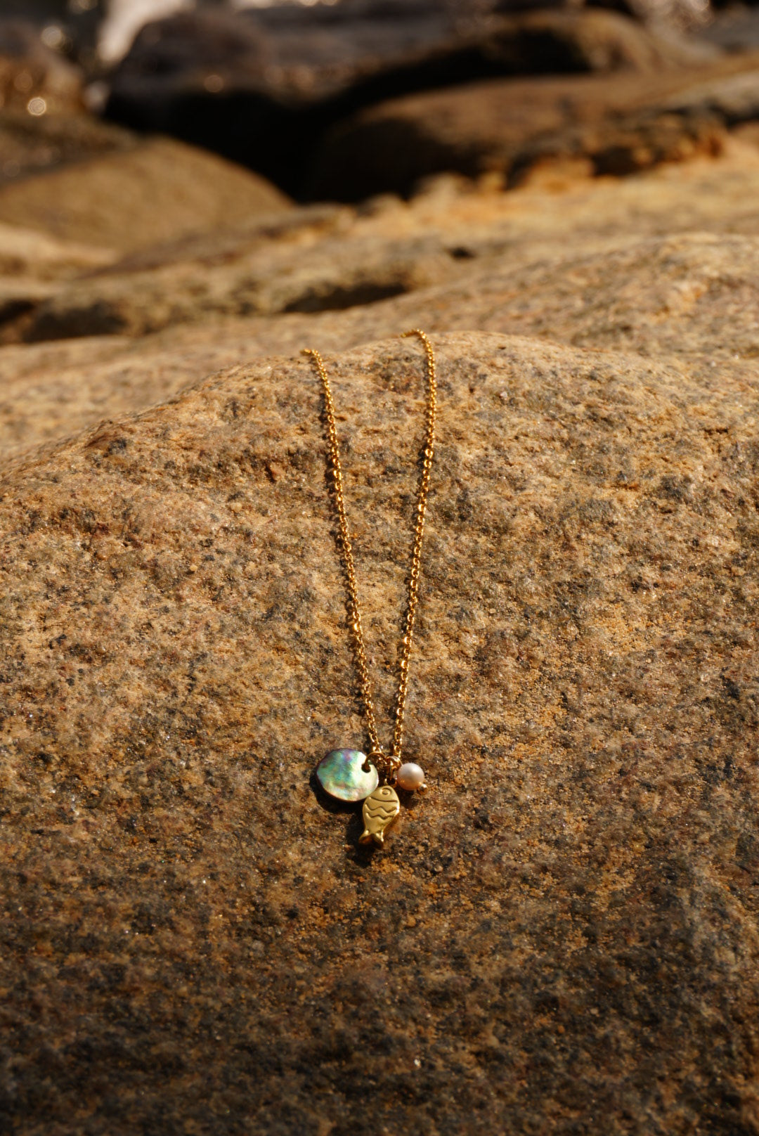 Whimsea Fish Necklace (Gold & Silver)