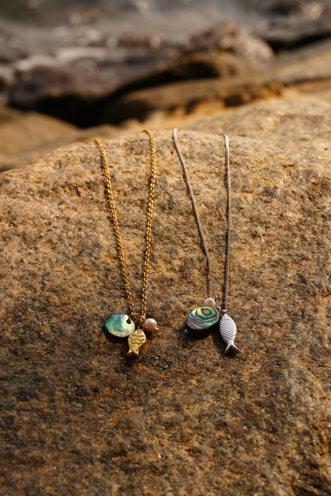 Whimsea Fish Necklace (Gold & Silver)