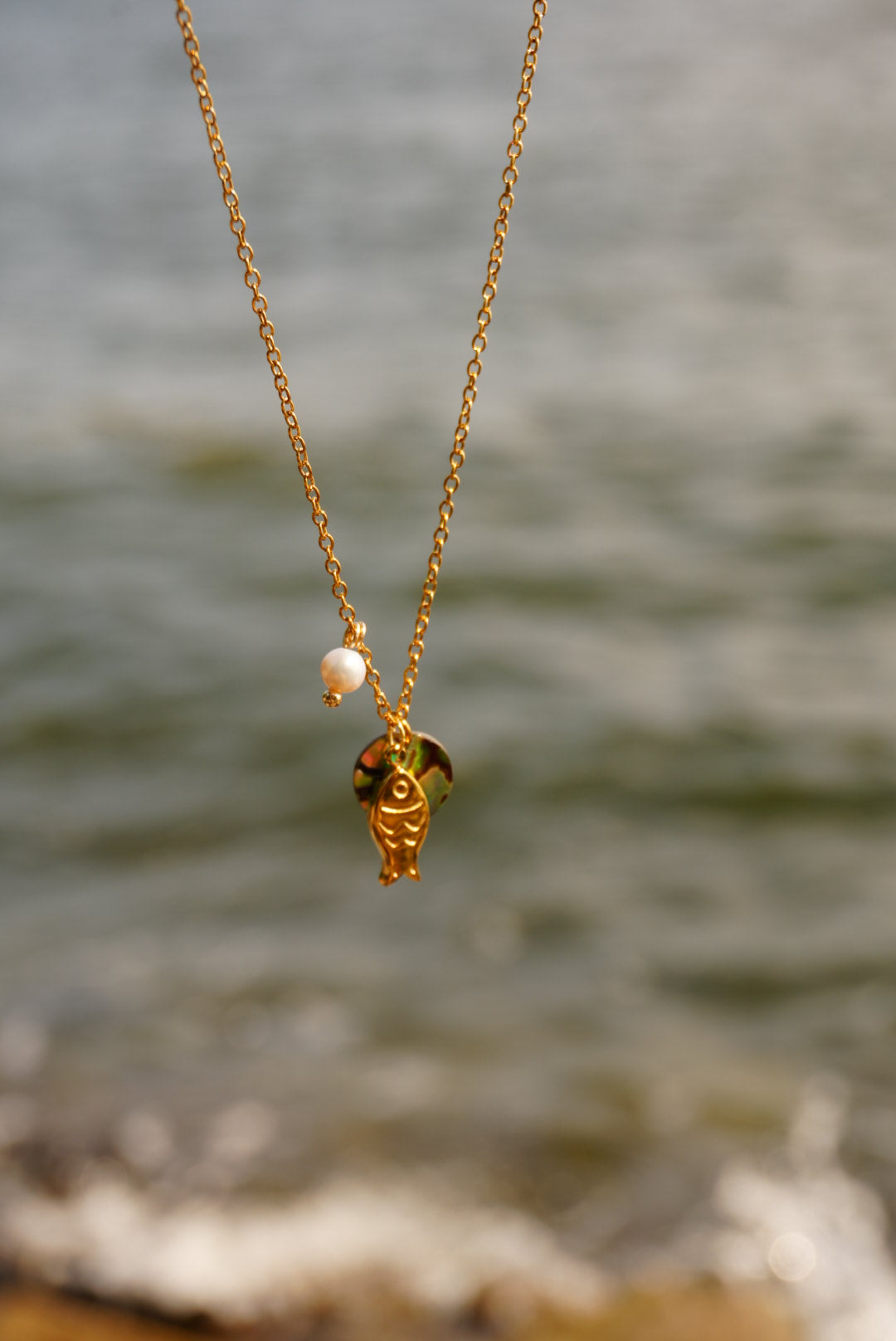 Whimsea Fish Necklace (Gold & Silver)