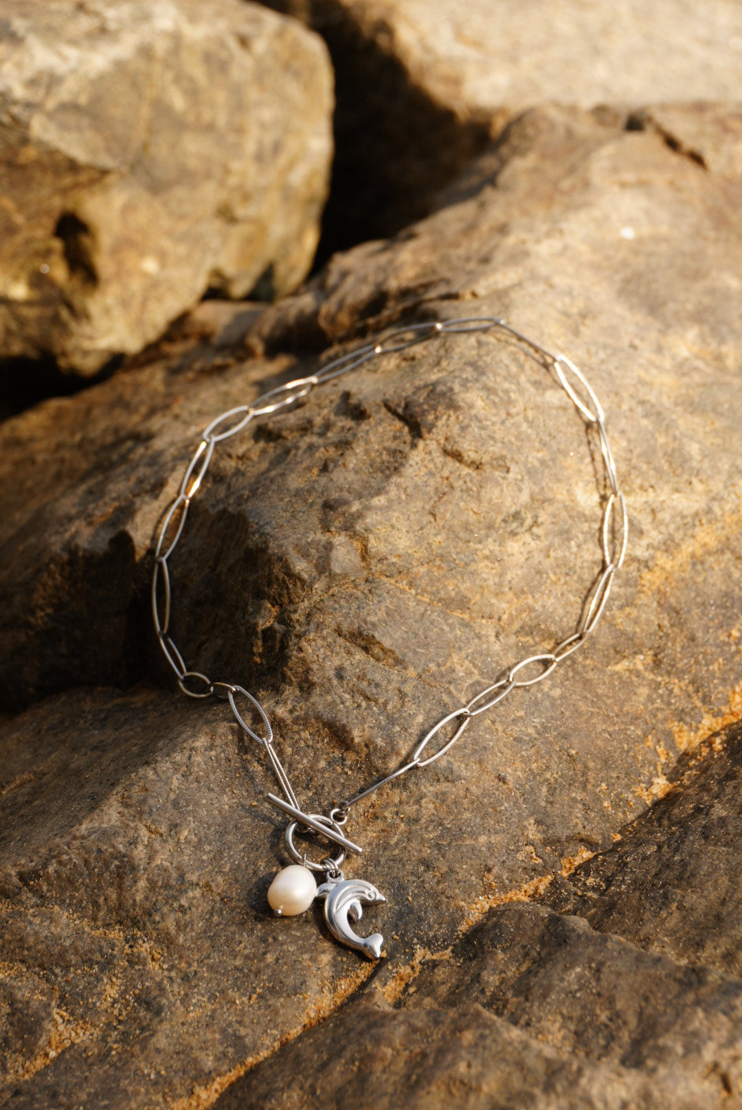 Shell & Dolphin Toggle Necklace (2 designs)