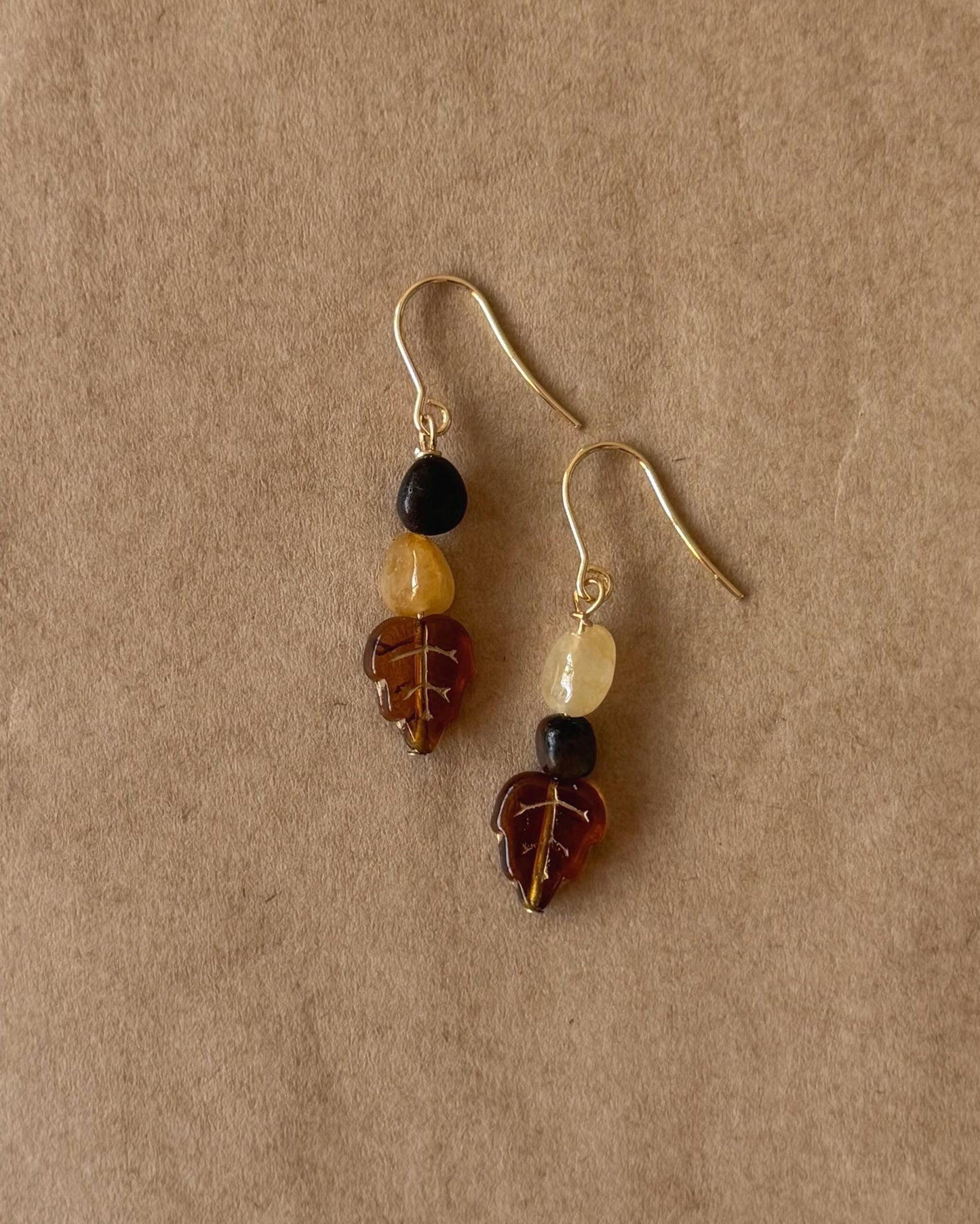Fern & Amber Earrings