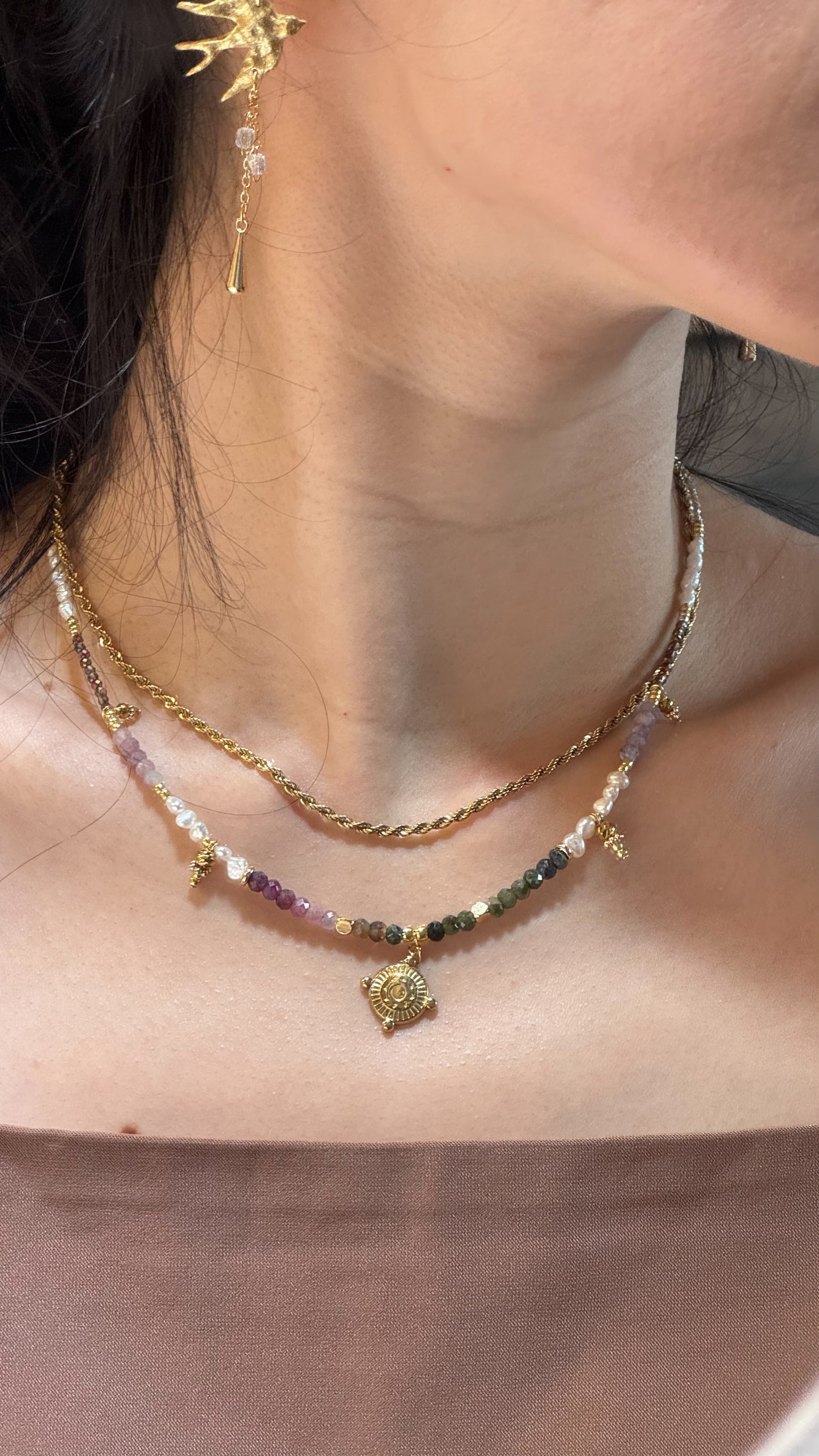 Lovers Rock Tourmaline Necklace (multiple designs)