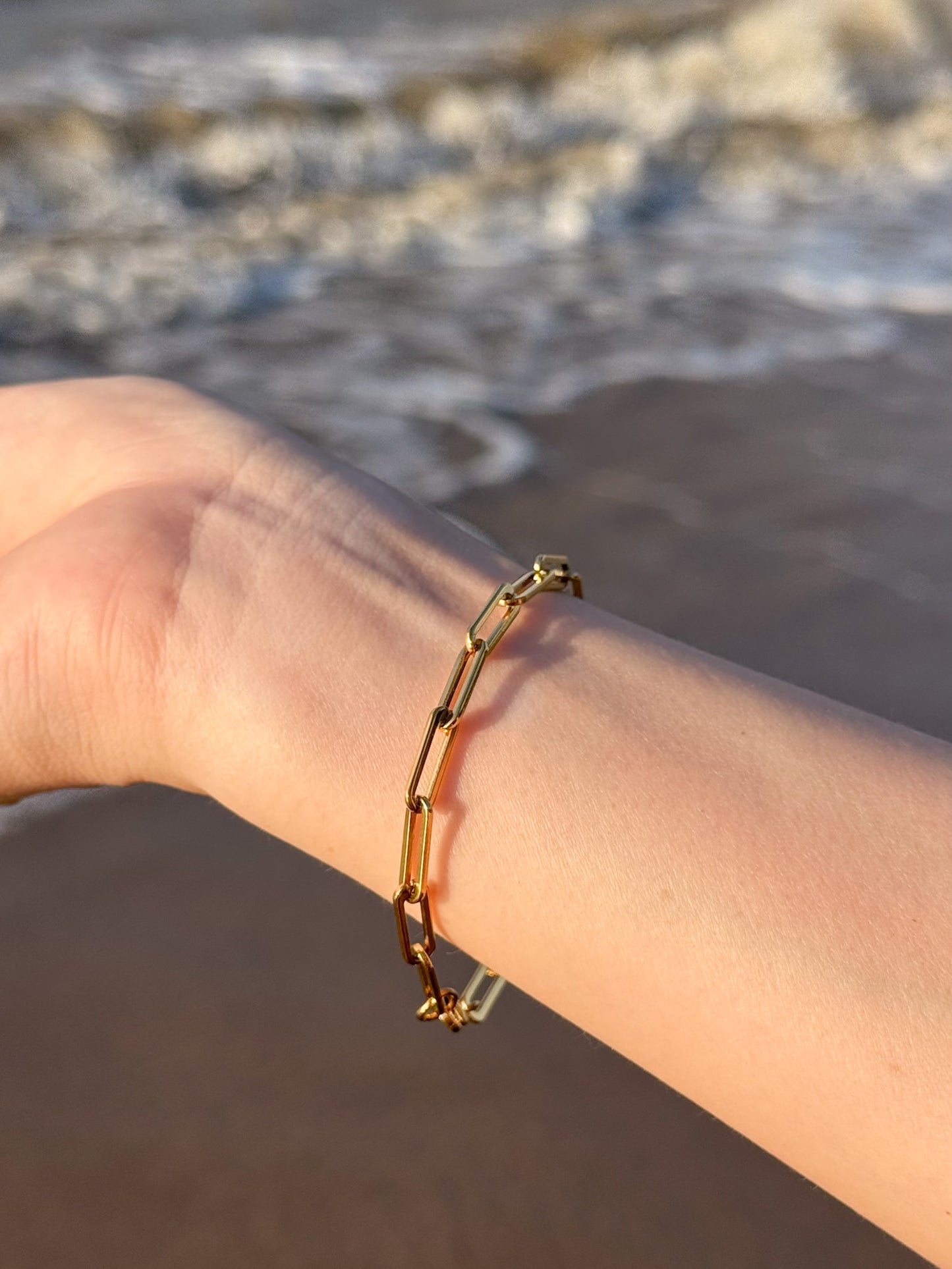 Bold Paper Clip Bracelet