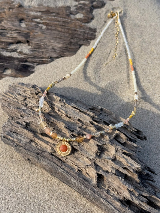 Tangerine Sun Necklace