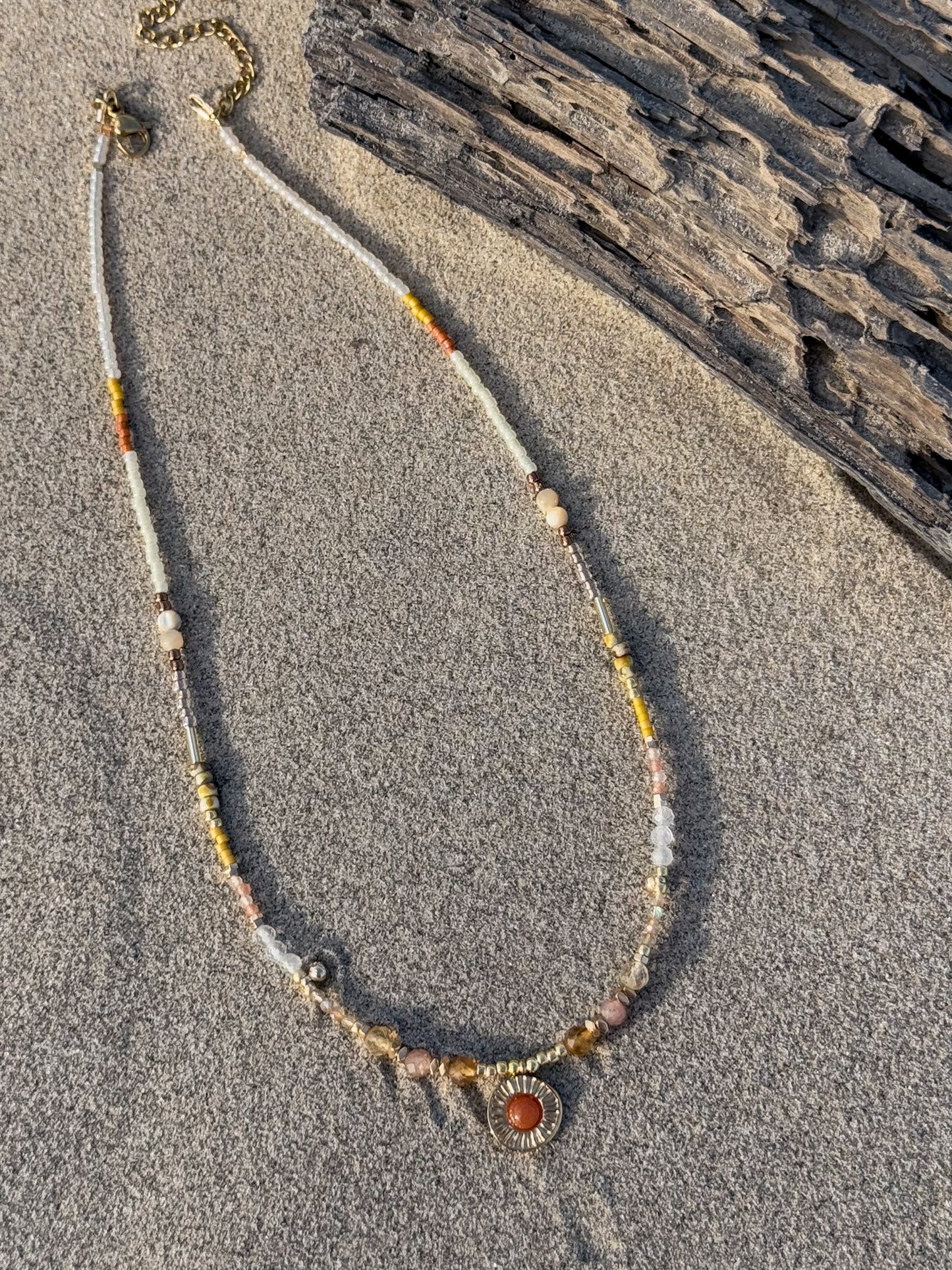 Tangerine Sun Necklace
