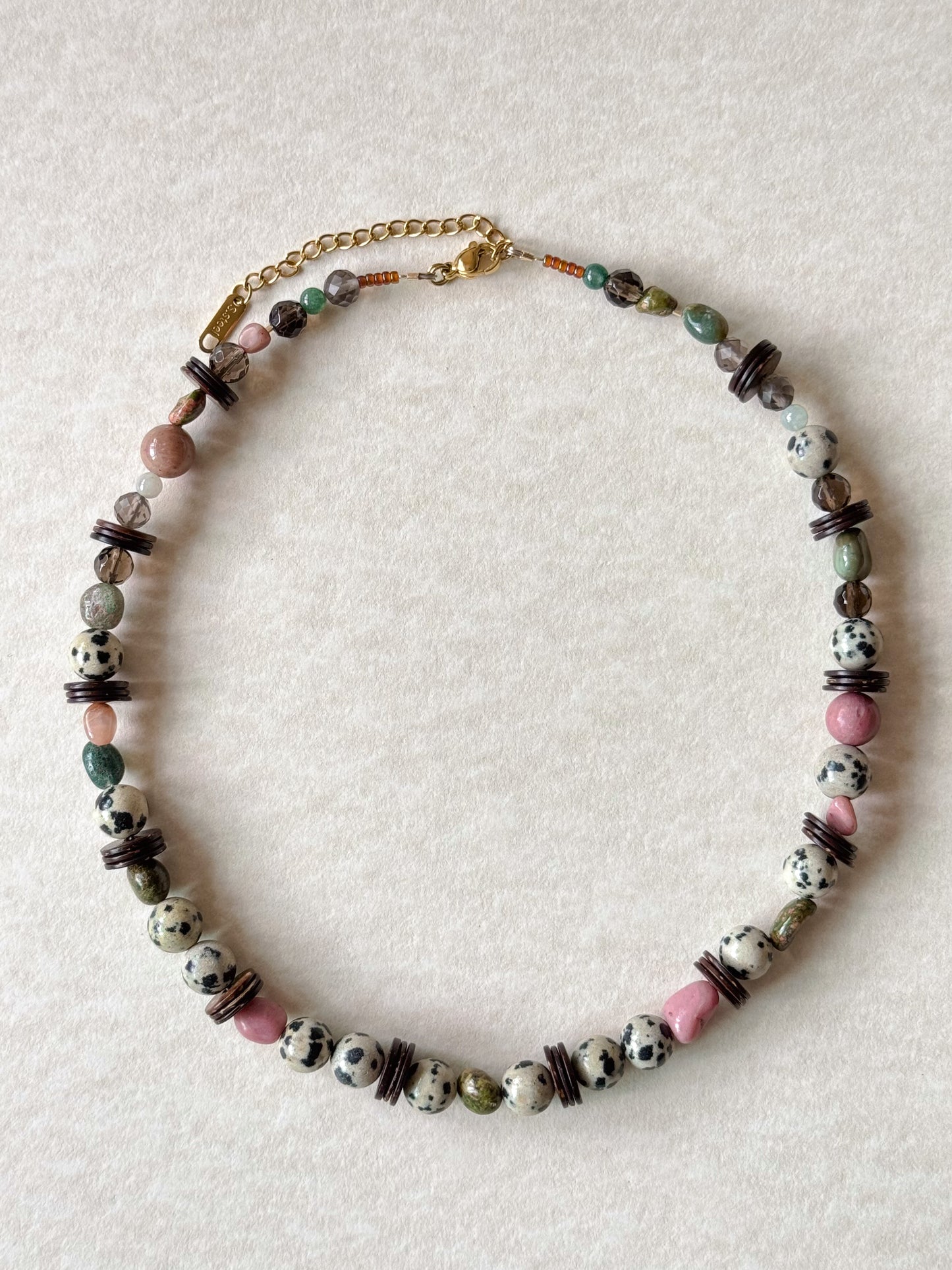 Dalmatian & Rose Necklace