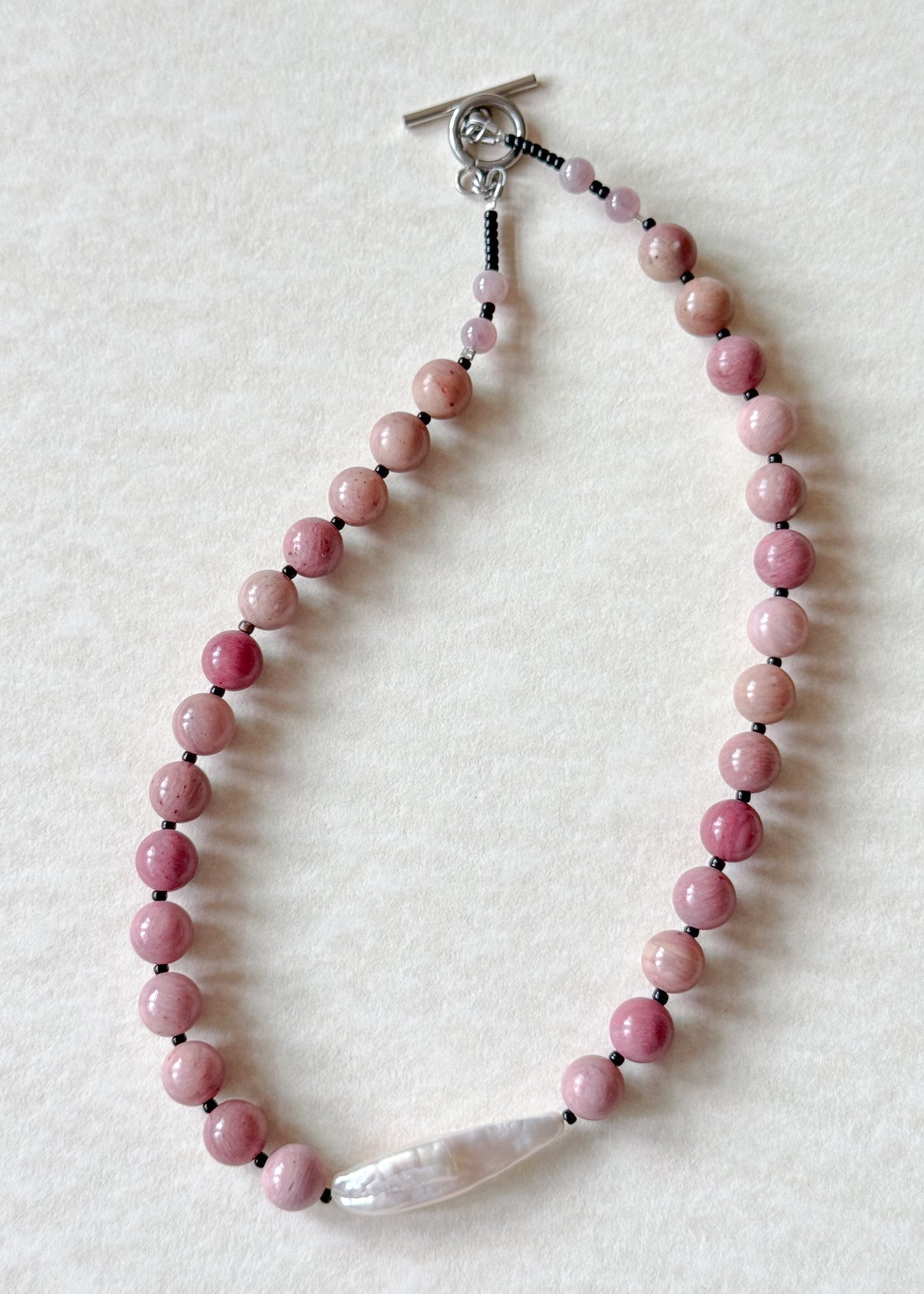 Miya Necklace - Rhodochrosite