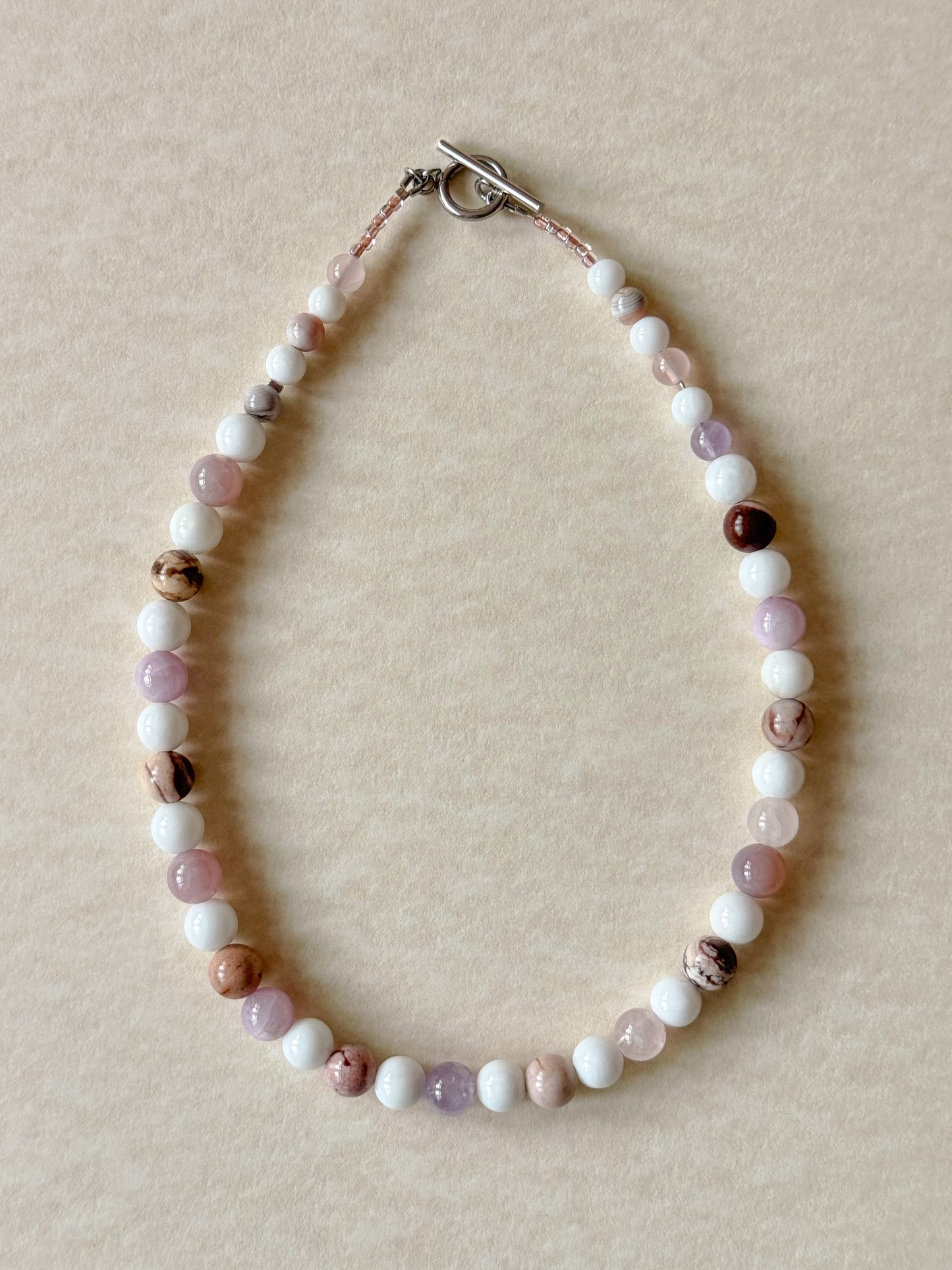 Lavender Snow Necklace