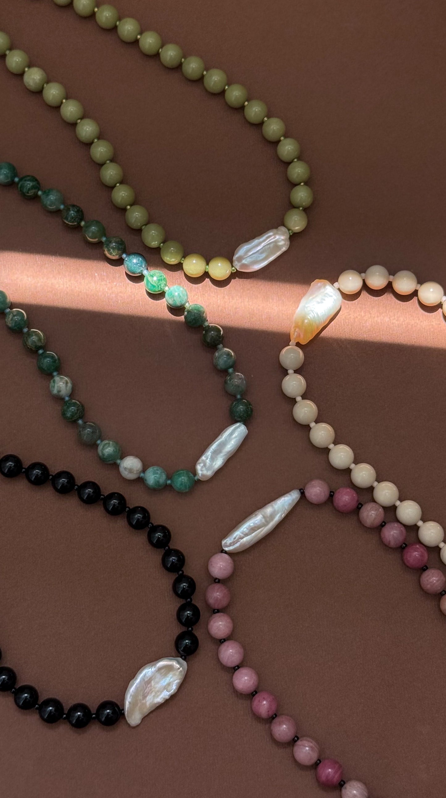 Miya Necklace - African Jade