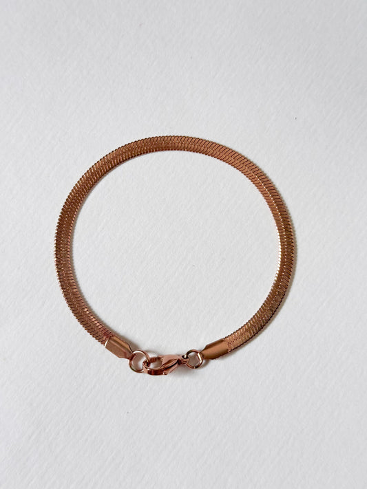 Flat Snake Chain Bracelet