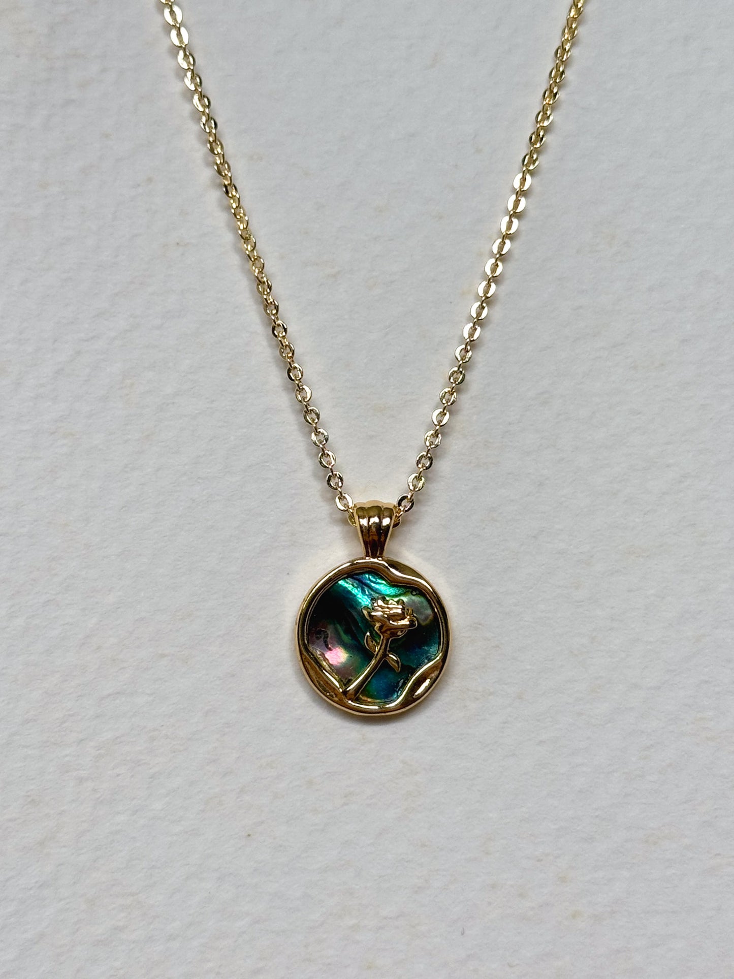 Gold Mother of Pearl Necklace (multiple designs)