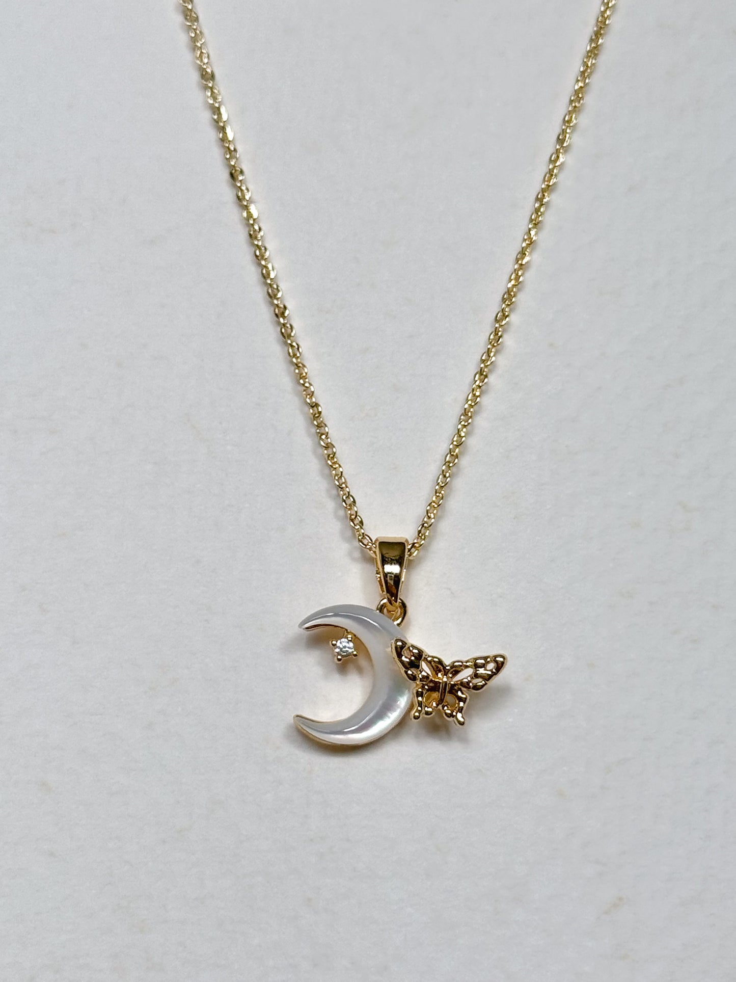 Gold Mother of Pearl Necklace (multiple designs)