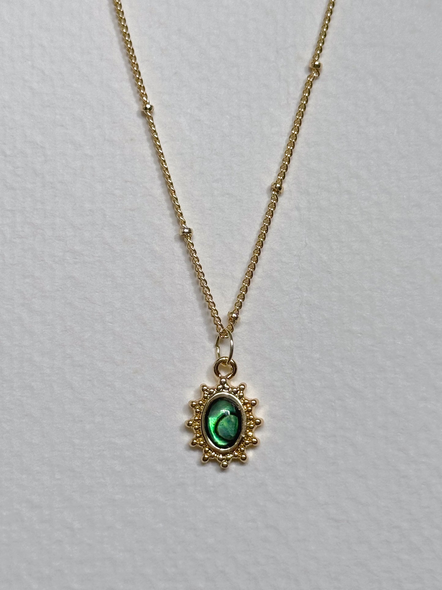 Gold Mother of Pearl Necklace (multiple designs)
