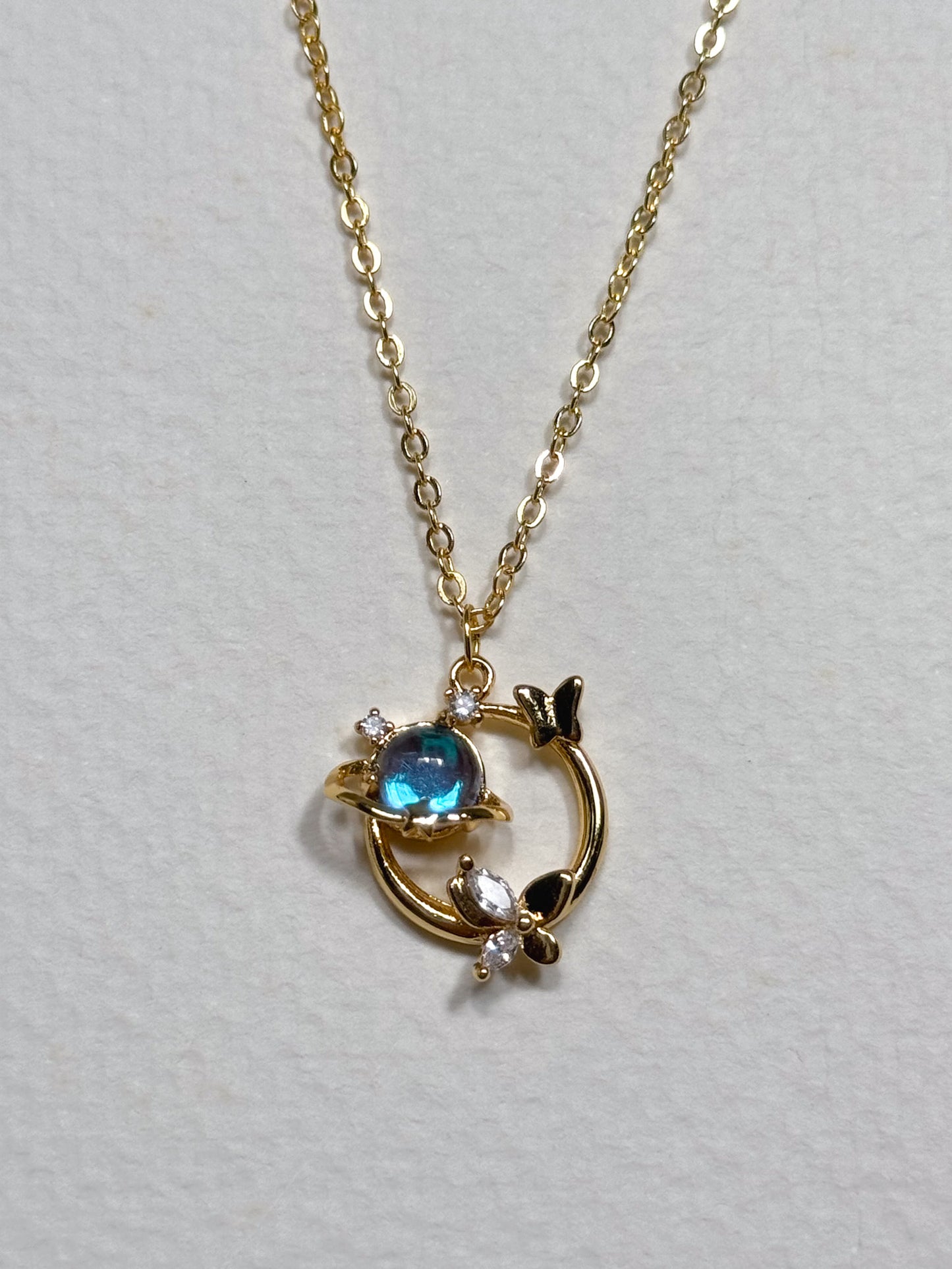 Gold Mother of Pearl Necklace (multiple designs)