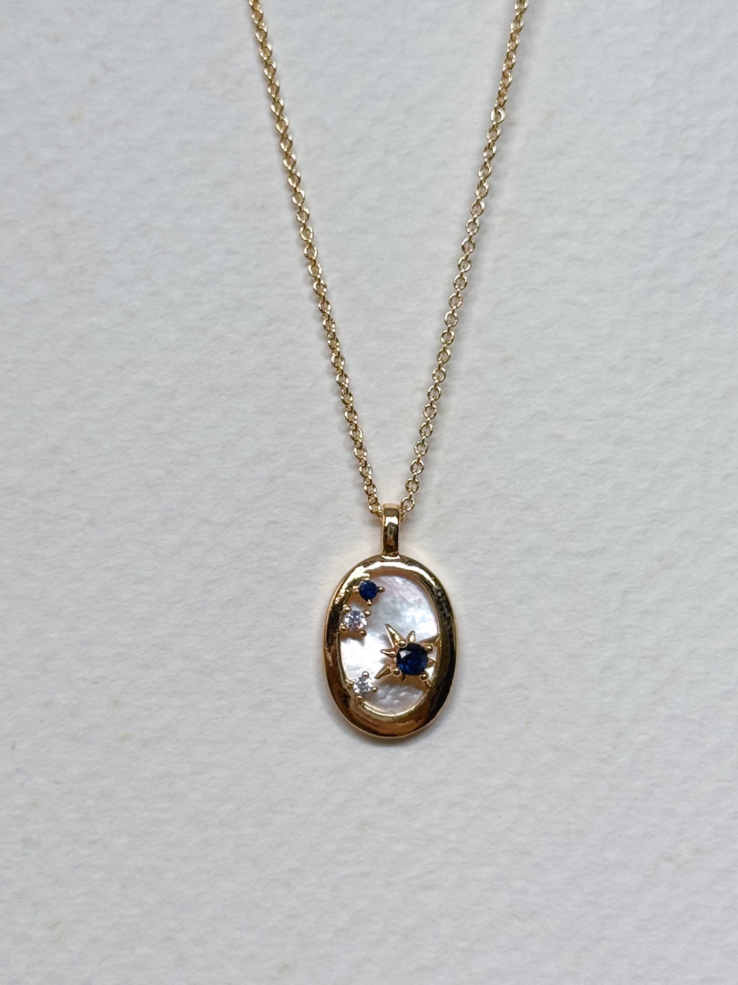 Gold Mother of Pearl Necklace (multiple designs)