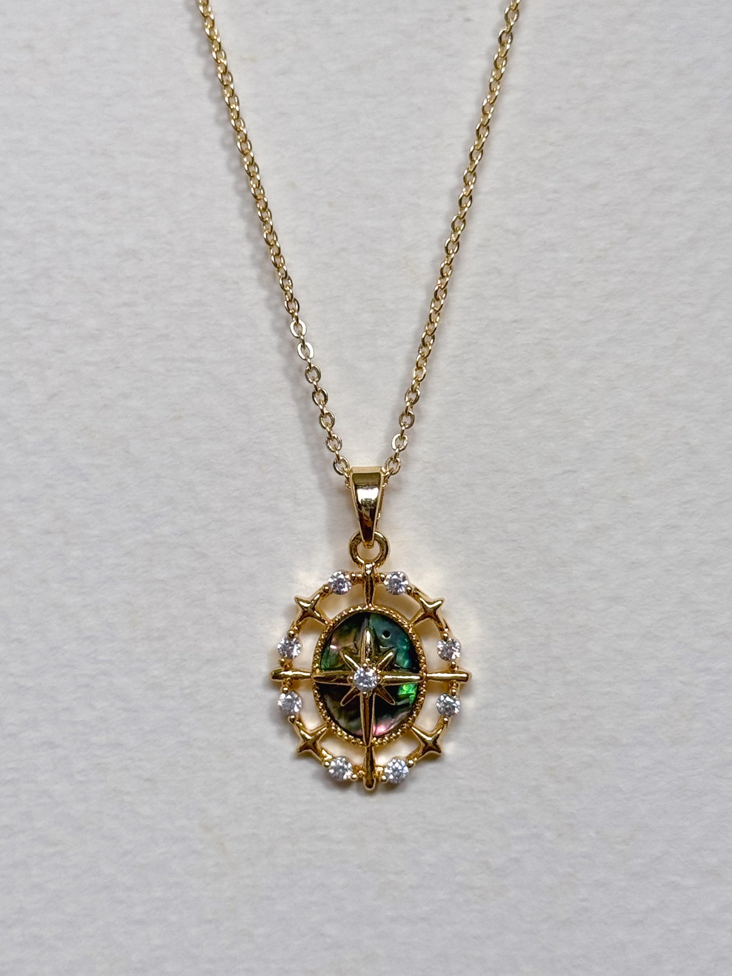 Gold Mother of Pearl Necklace (multiple designs)