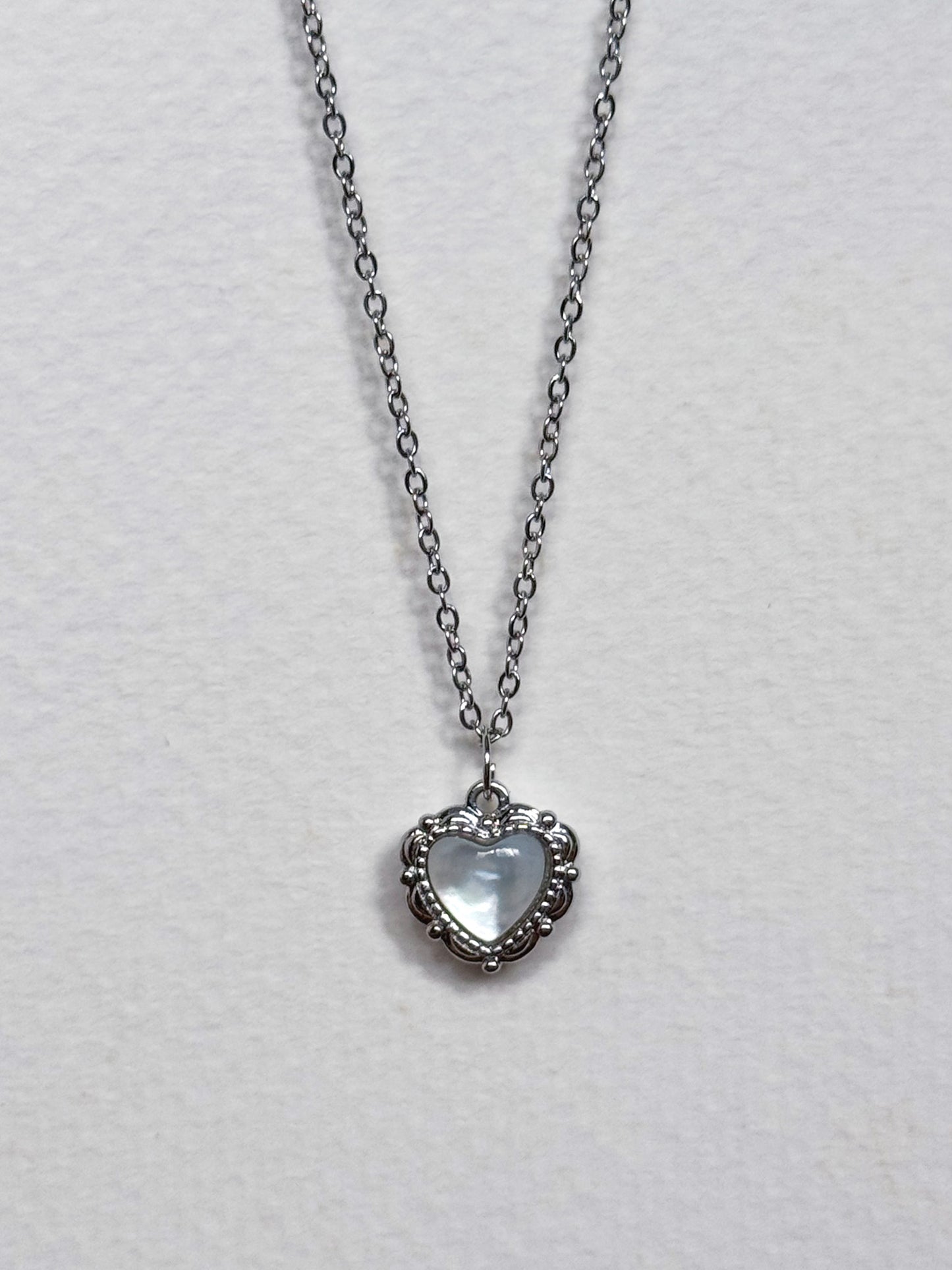 Silver Mother of Pearl Necklace (multiple designs)