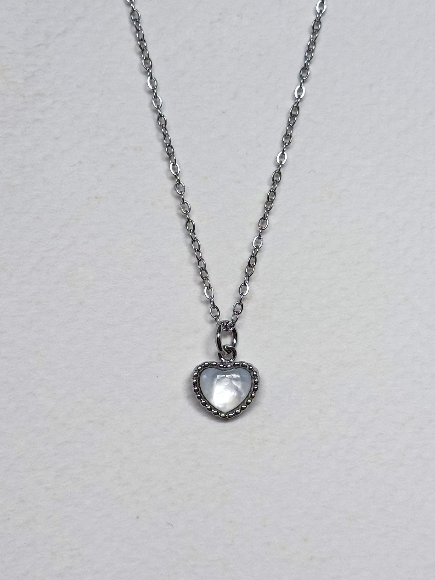 Silver Mother of Pearl Necklace (multiple designs)