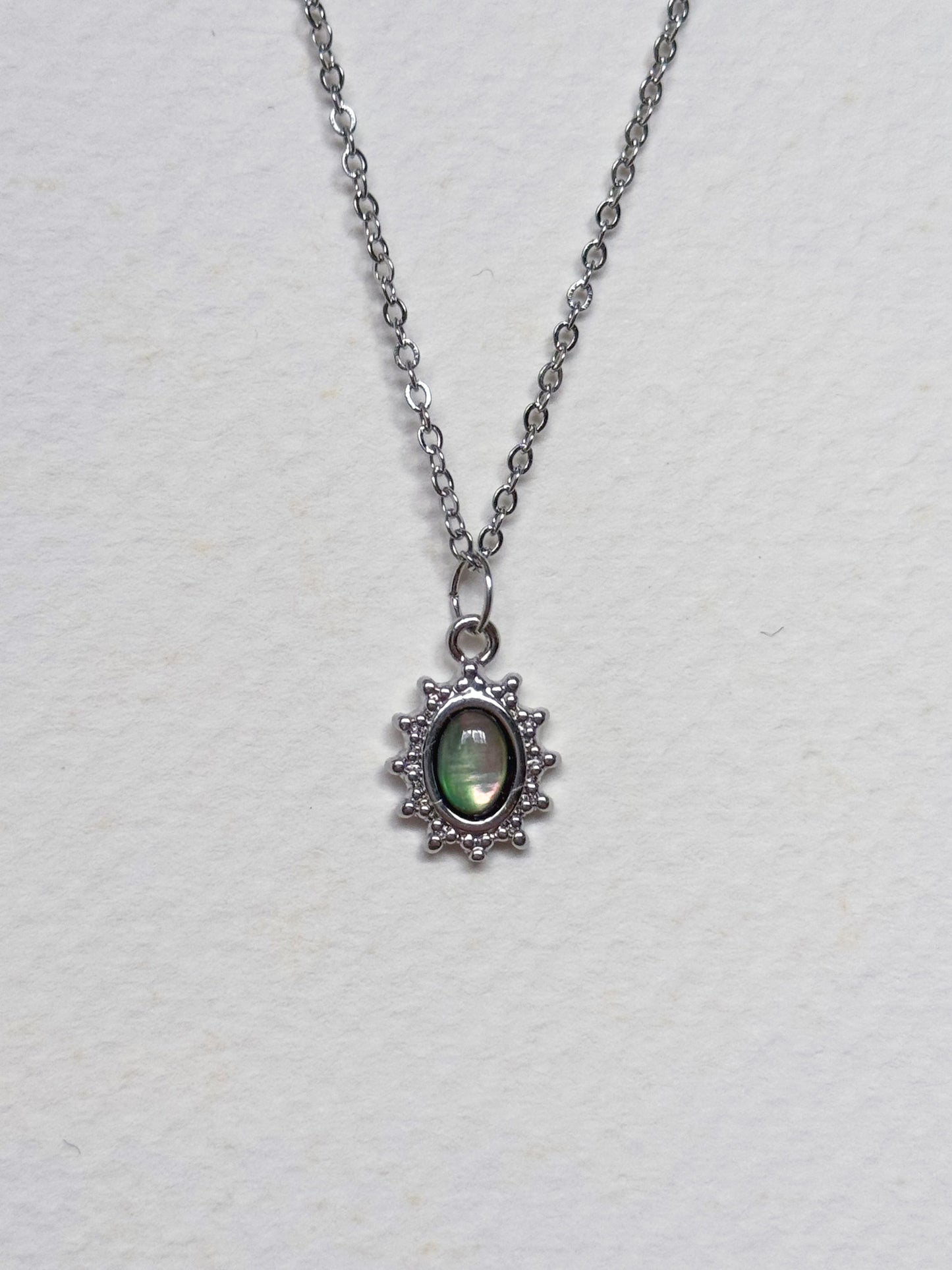 Silver Mother of Pearl Necklace (multiple designs)