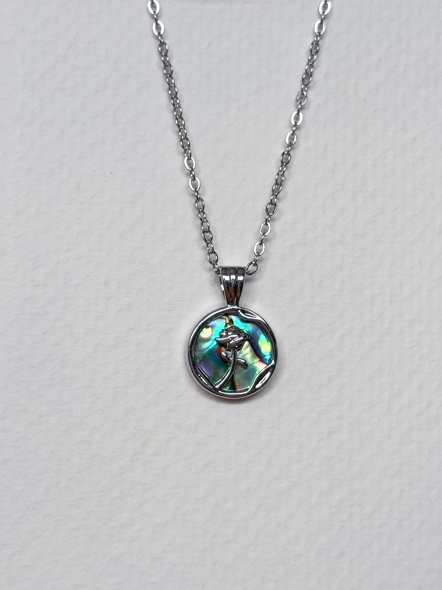 Silver Mother of Pearl Necklace (multiple designs)