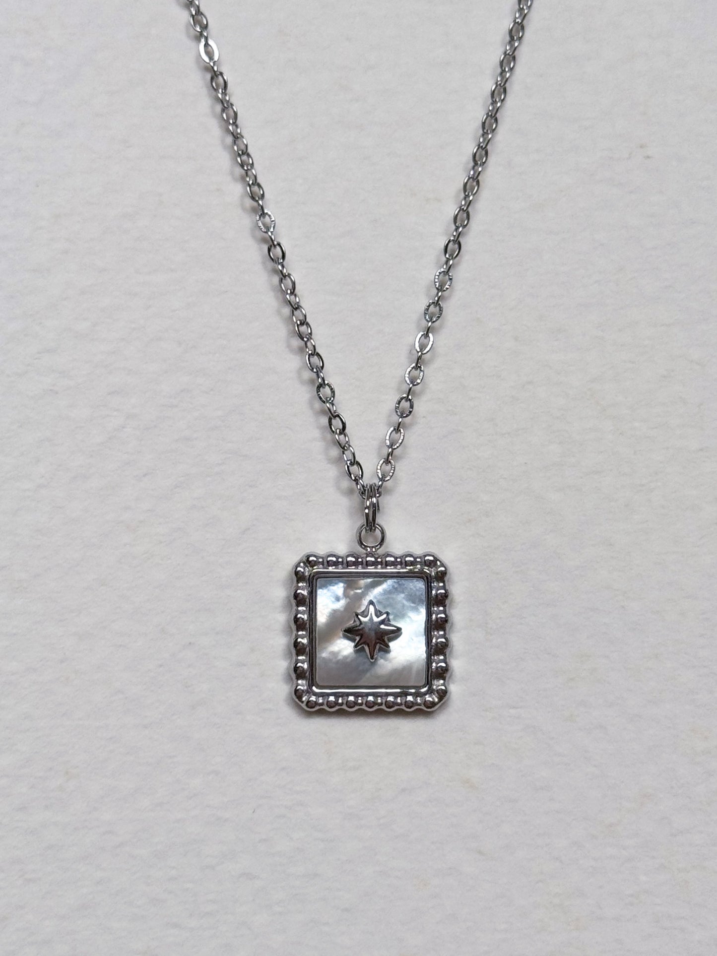 Silver Mother of Pearl Necklace (multiple designs)