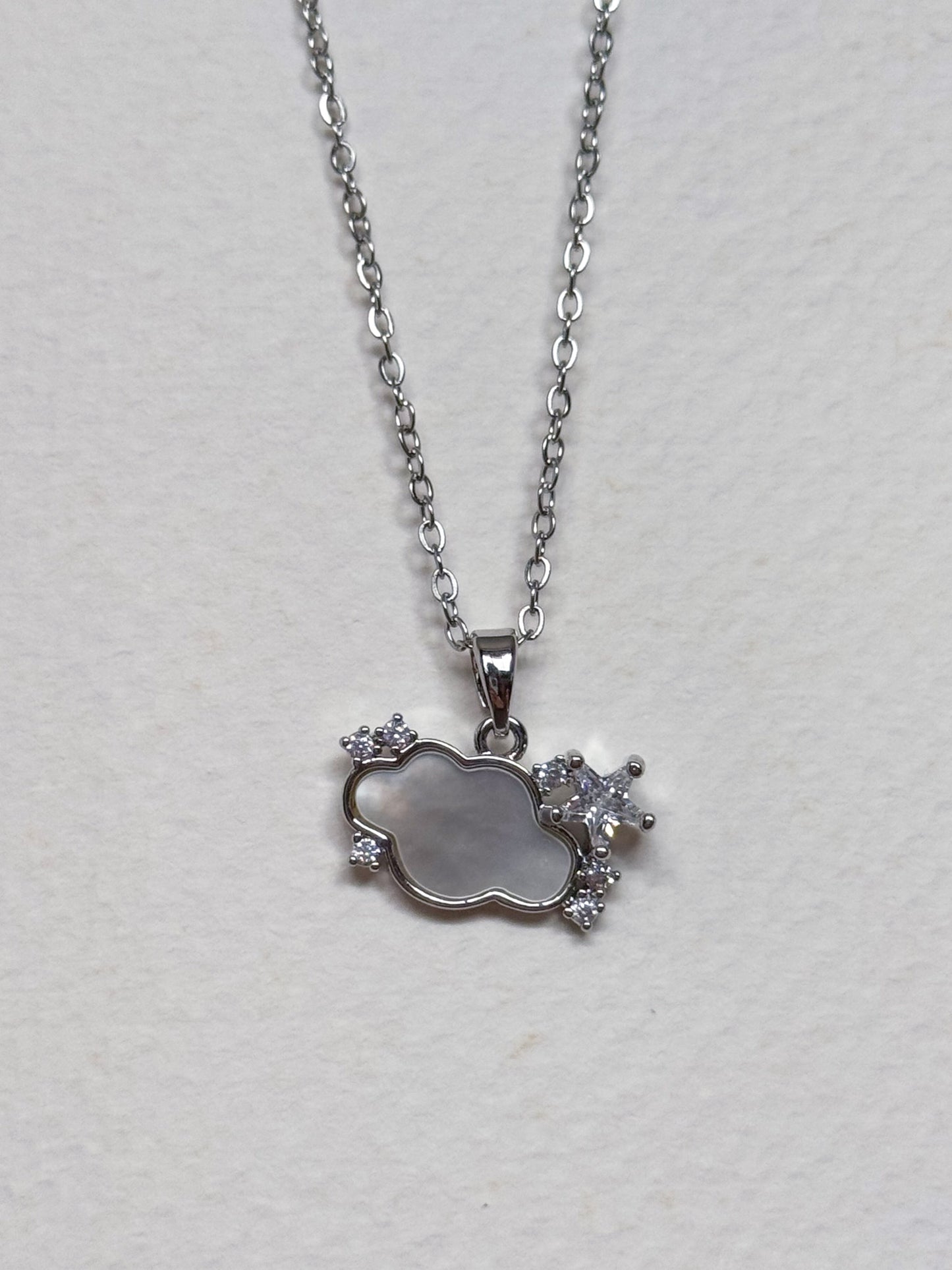 Silver Mother of Pearl Necklace (multiple designs)