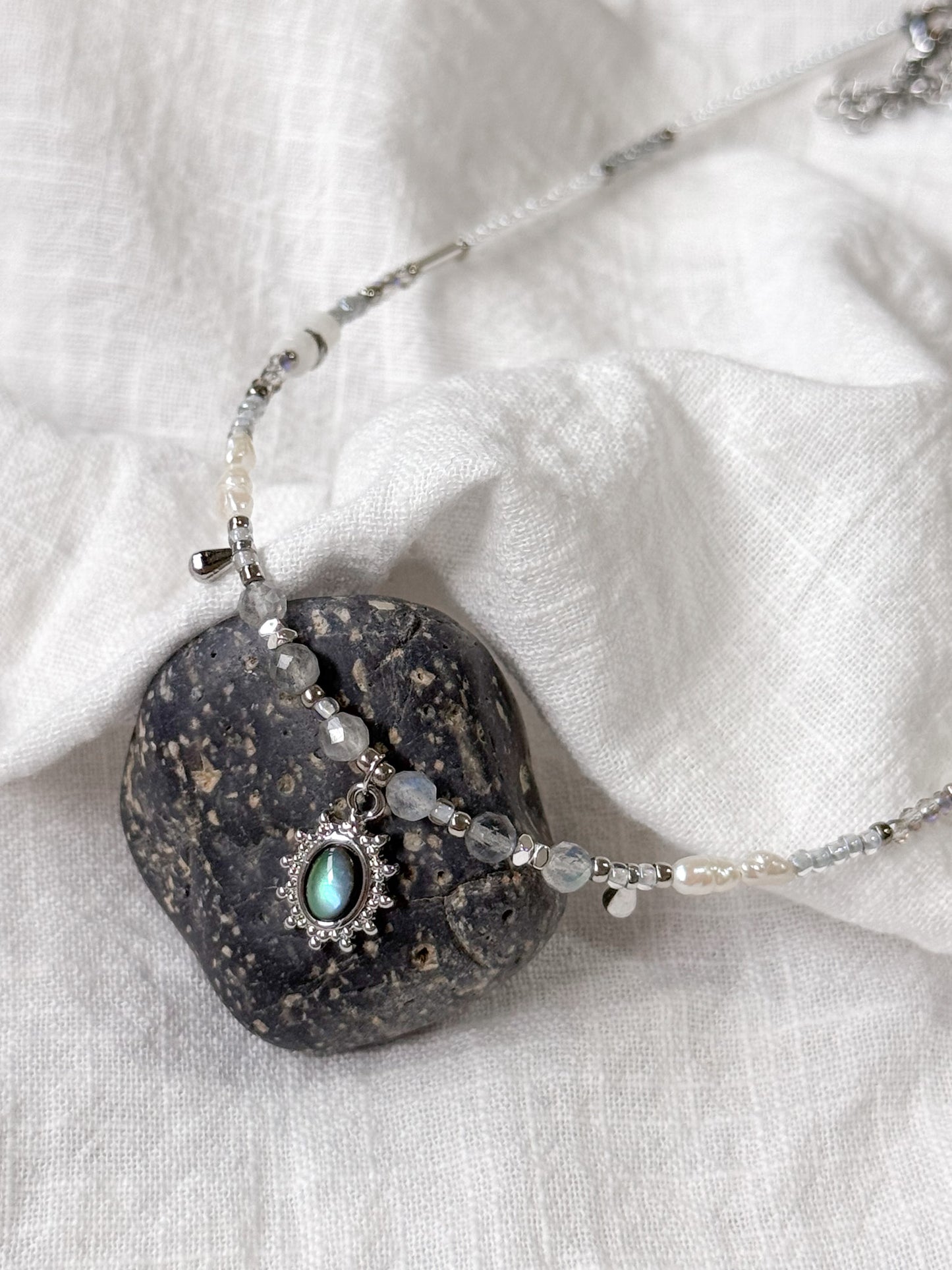 Selene’s Veil Necklaces in Silver