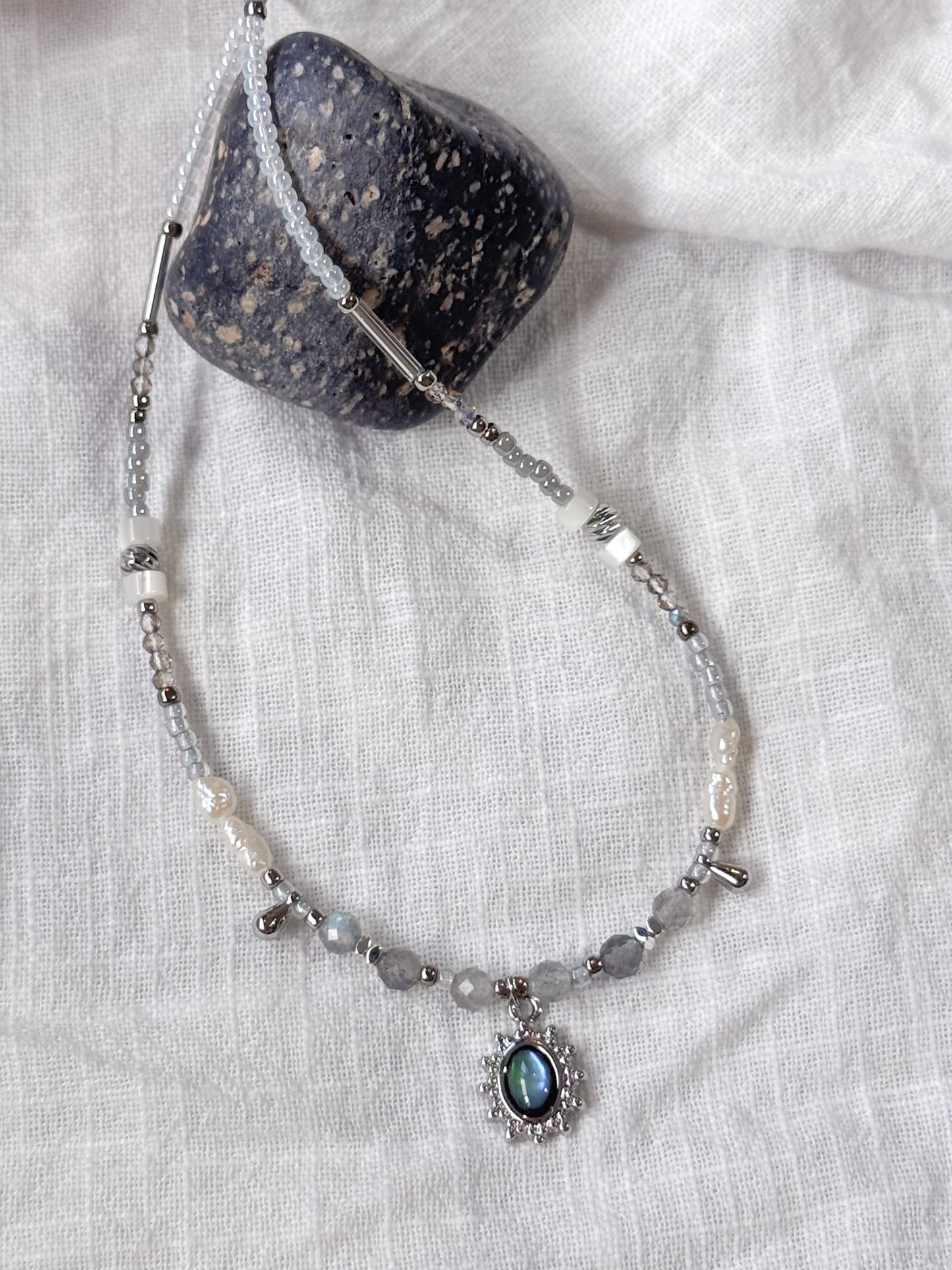 Selene’s Veil Necklaces in Silver