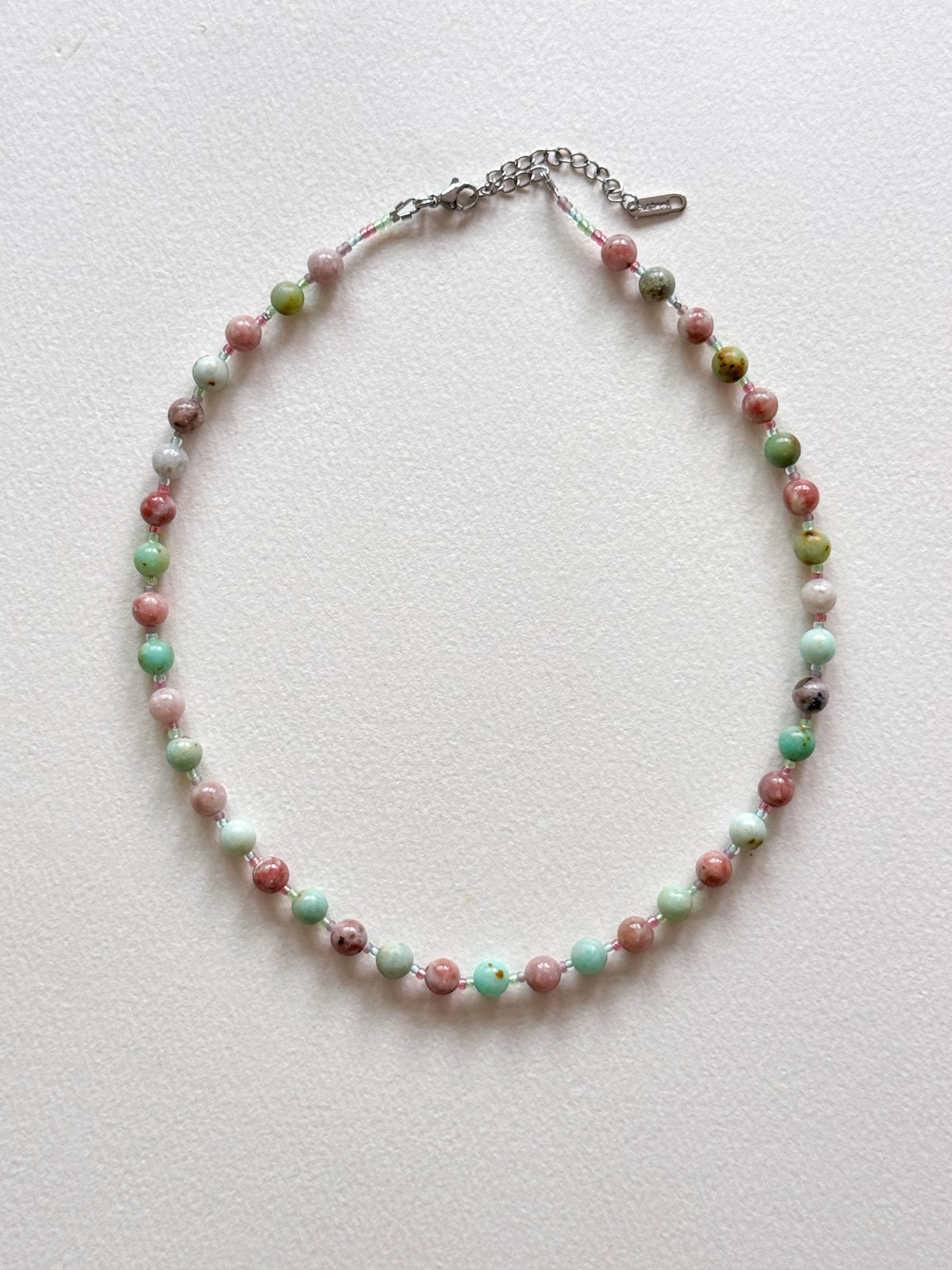 Pink Salt Taffy Necklace