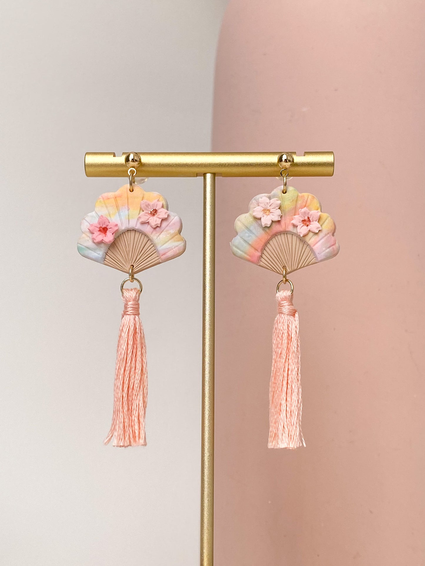 Hana Fan Tassel Earrings