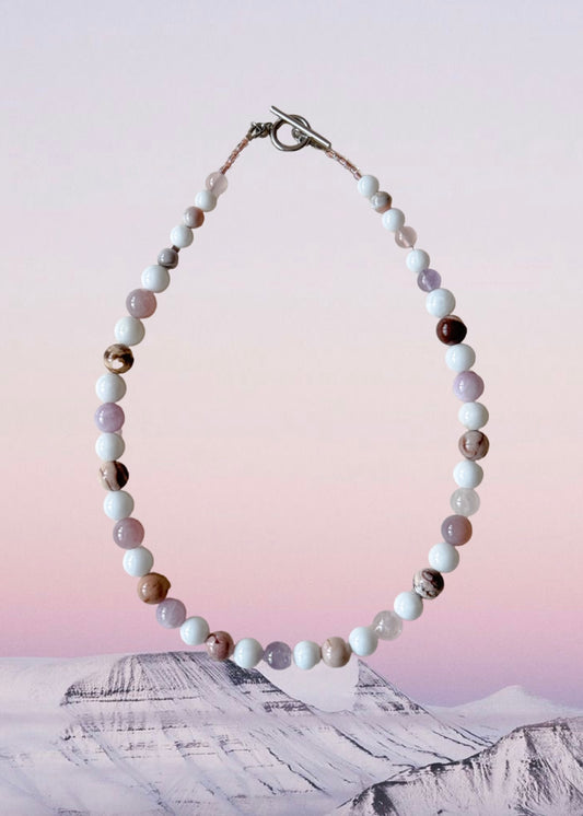 Lavender Snow Necklace