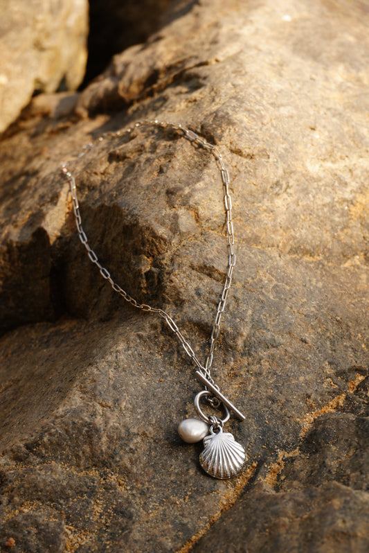 Shell & Dolphin Toggle Necklace (2 designs)