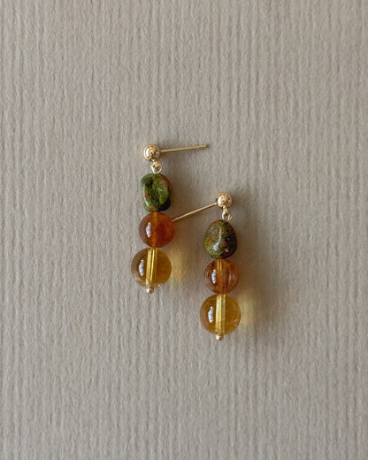 Tropical Apricot Earrings