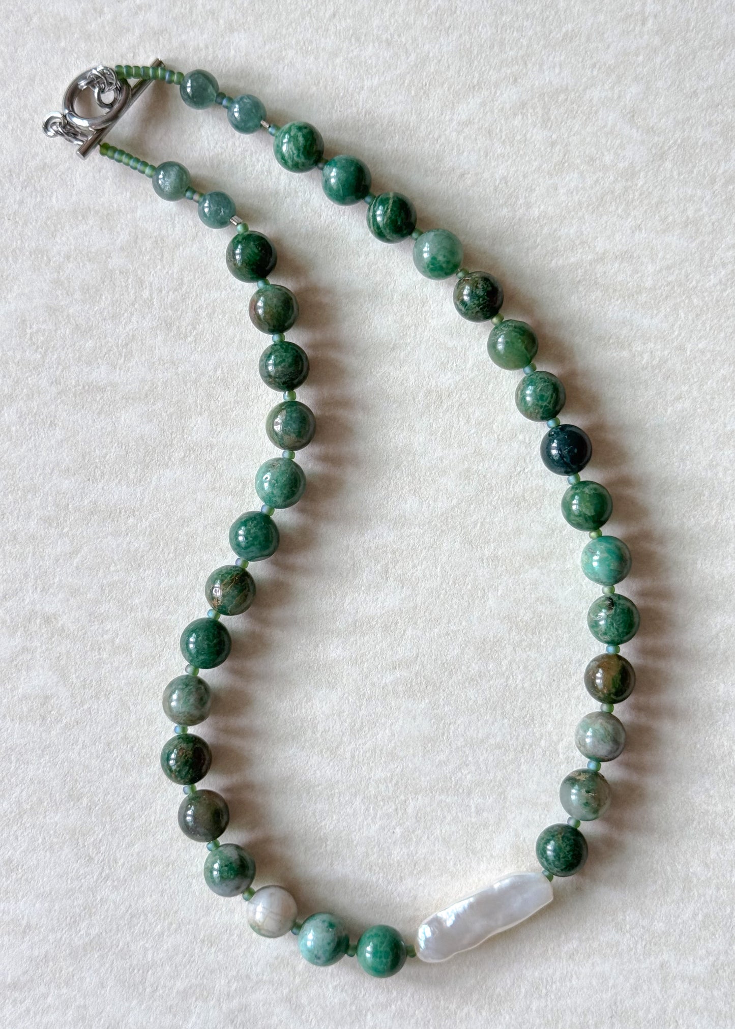 Miya Necklace - African Jade