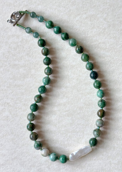 Miya Necklace - African Jade