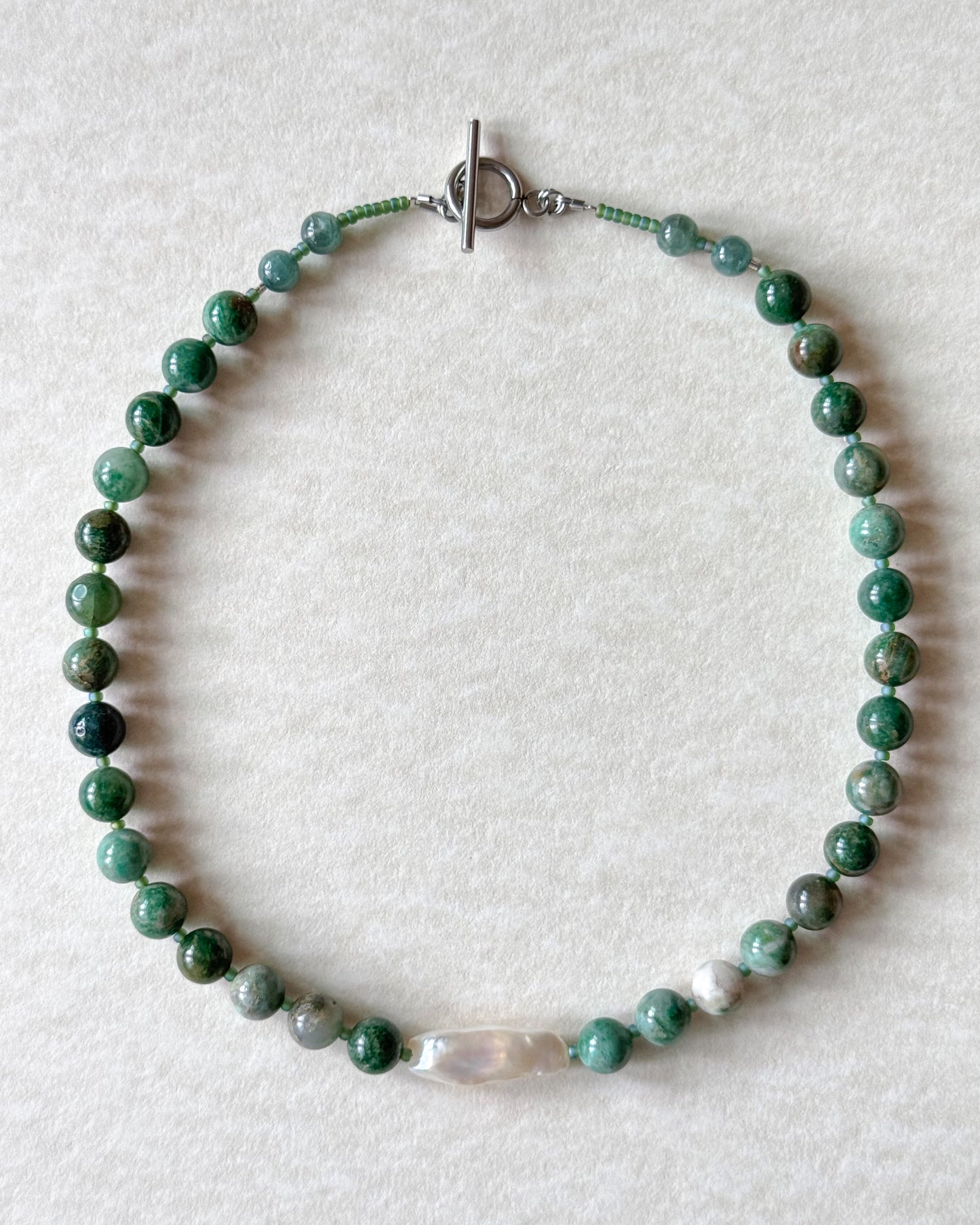Miya Necklace - African Jade