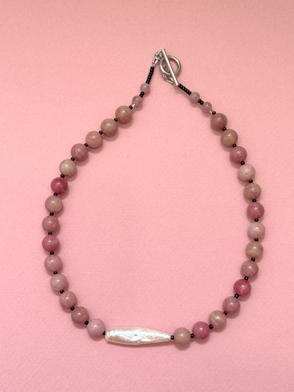 Miya Necklace - Rhodochrosite
