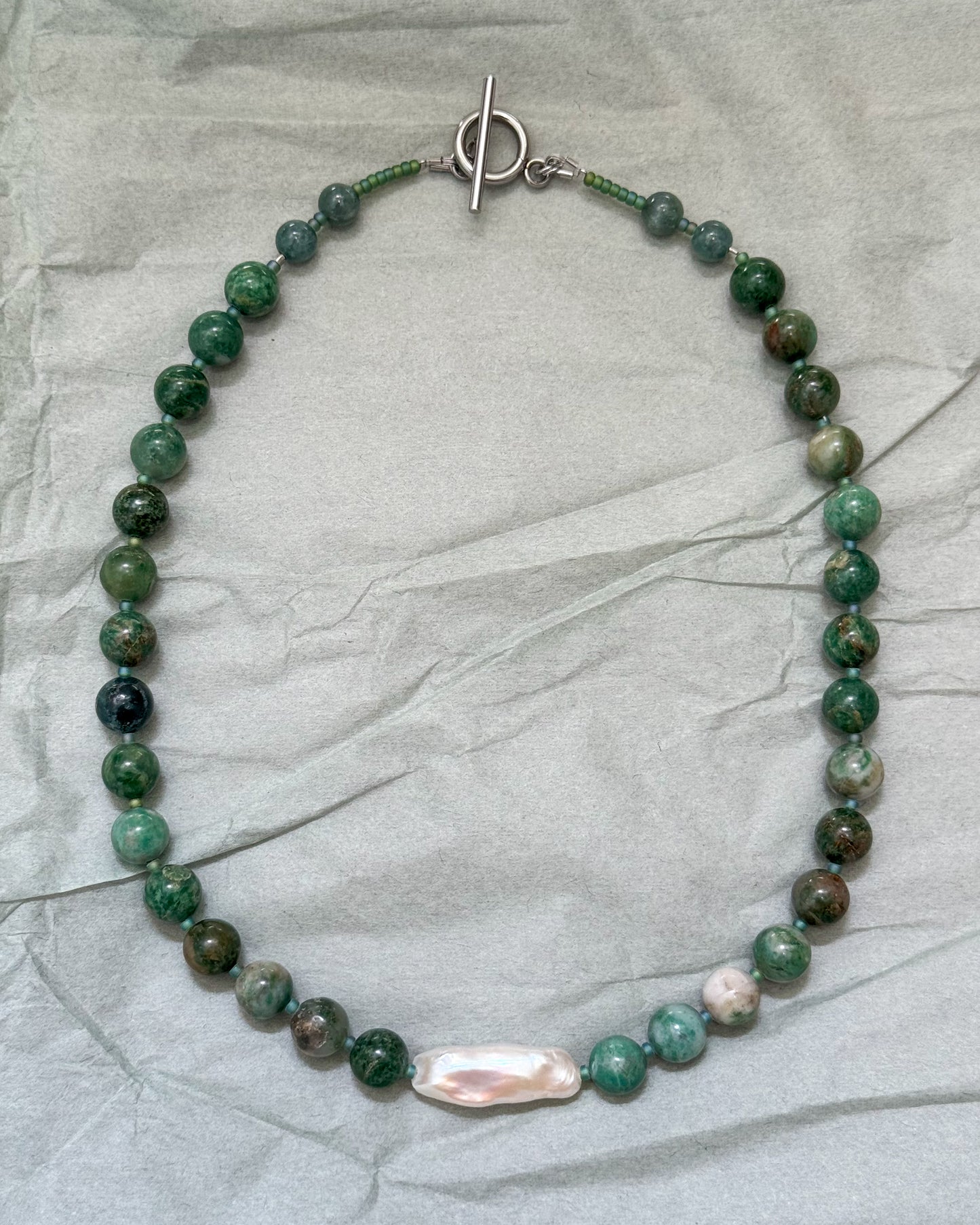 Miya Necklace - African Jade