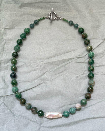 Miya Necklace - African Jade
