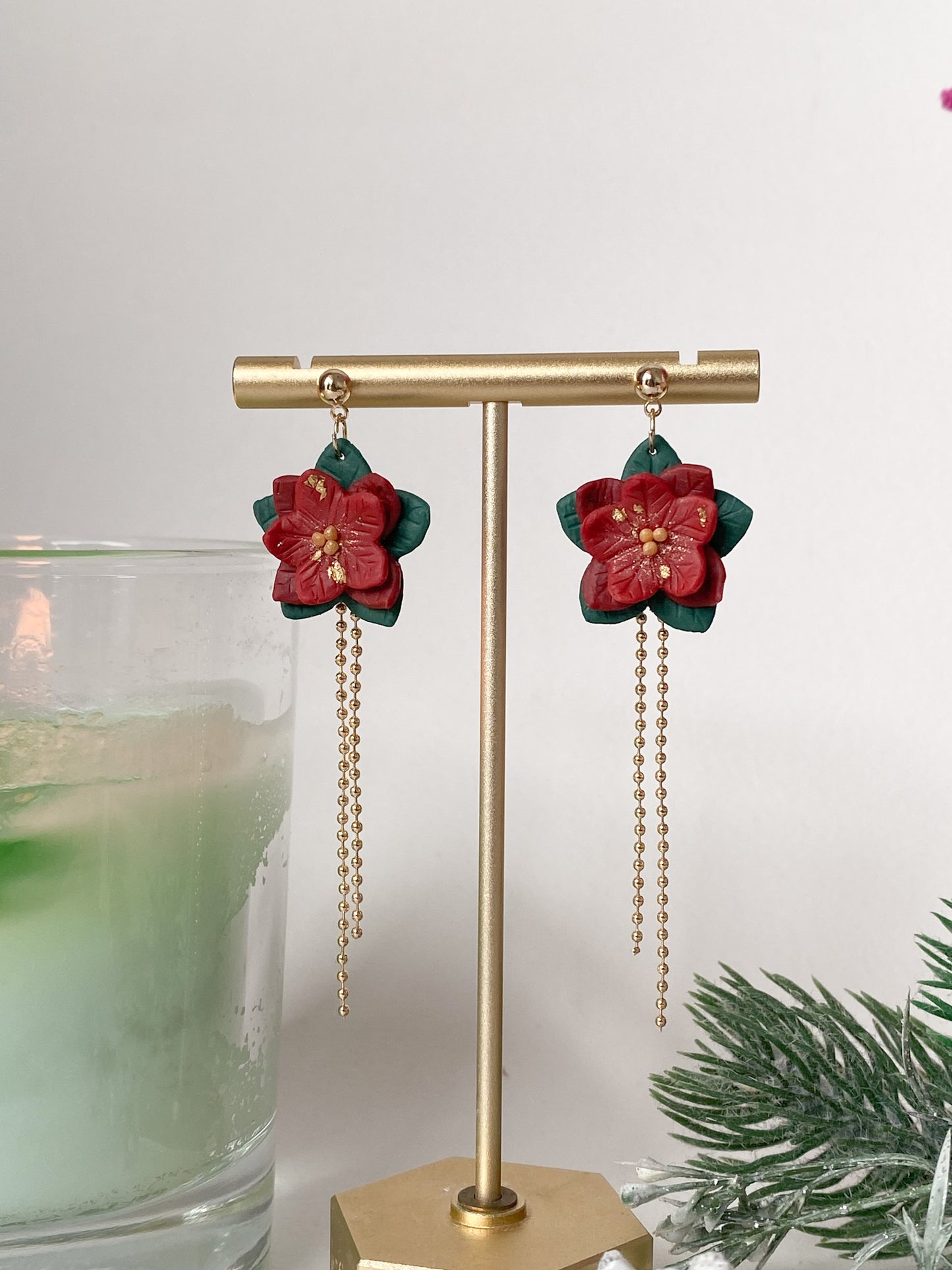 Poinsettia Dangles (3 colours)