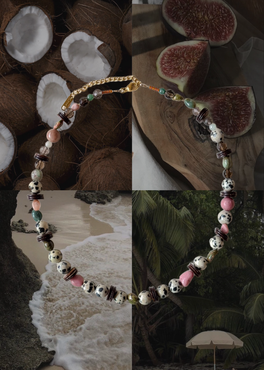 Dalmatian & Rose Necklace