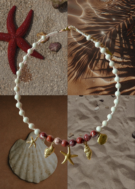 Maroon Island Necklace
