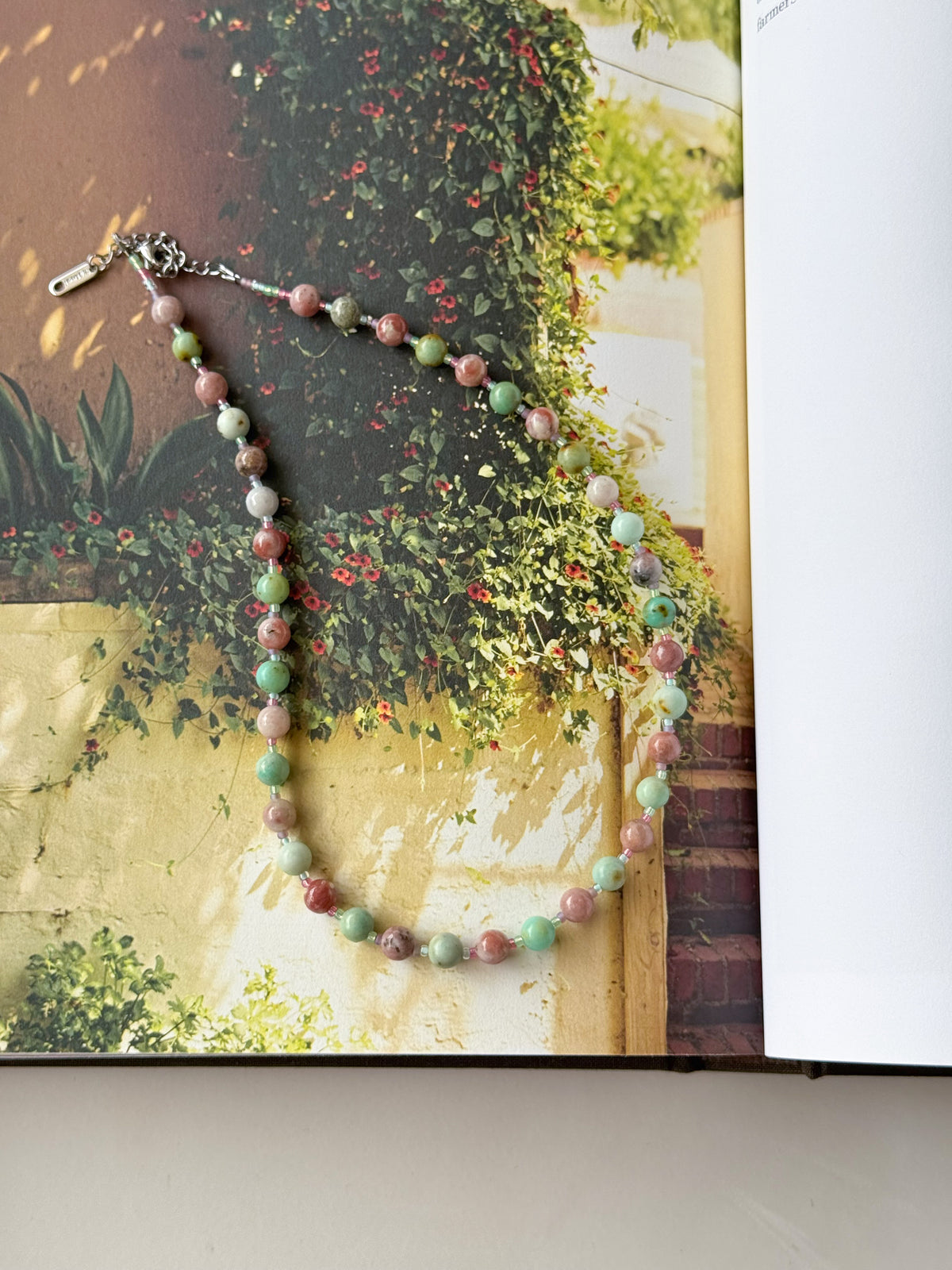 Pink Salt Taffy Necklace