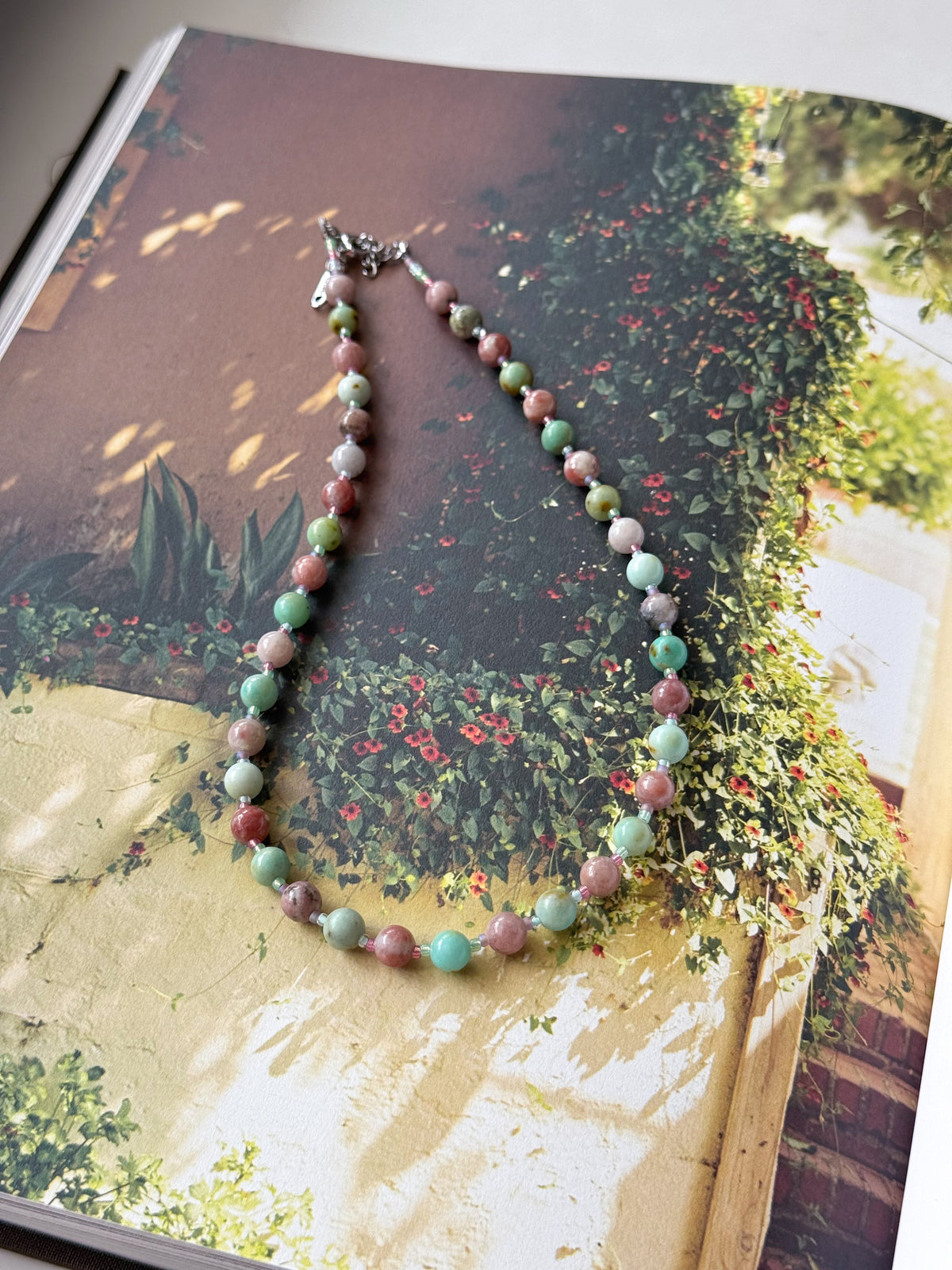 Pink Salt Taffy Necklace