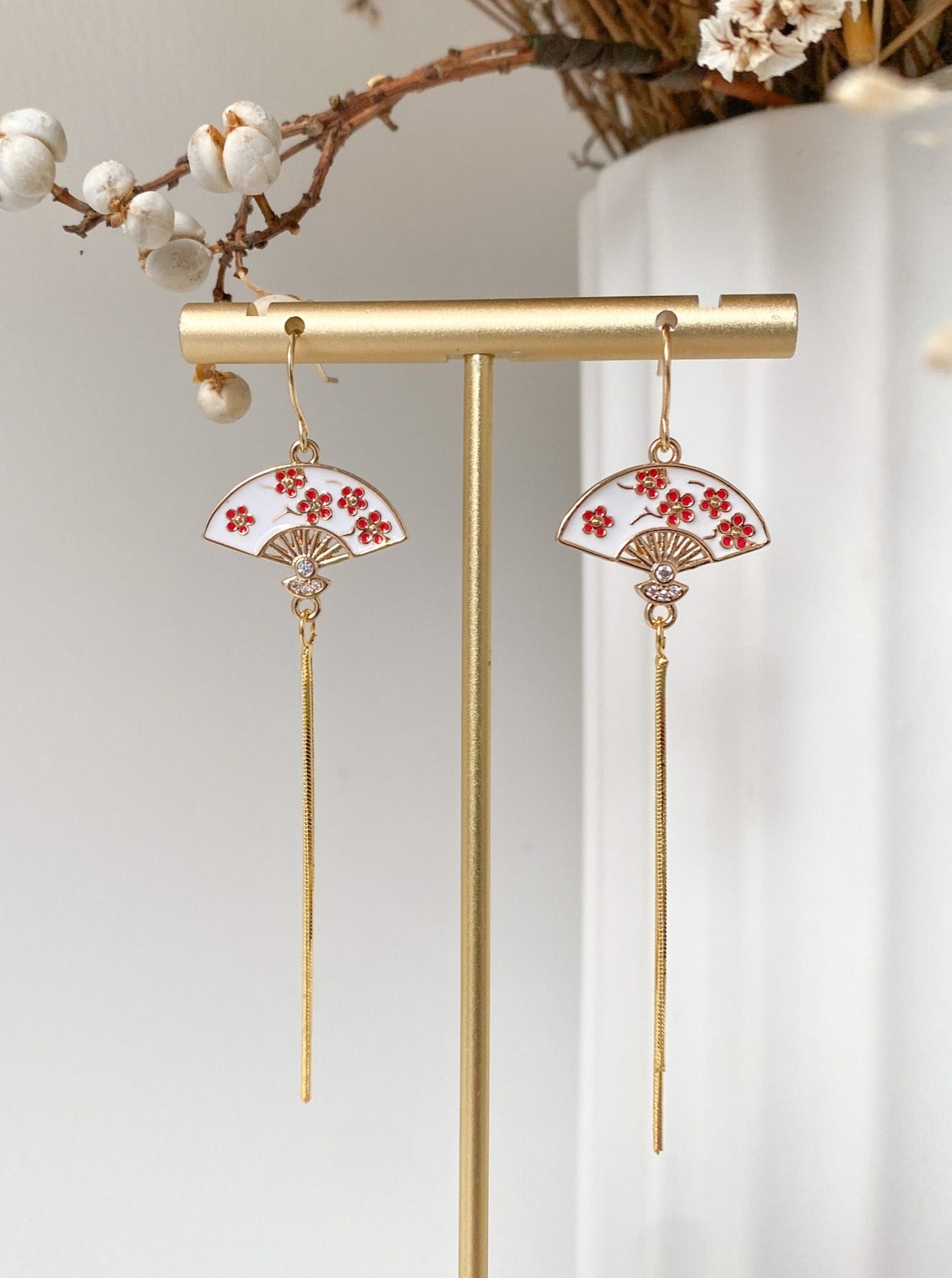 Plum Blossom Fan Tassel