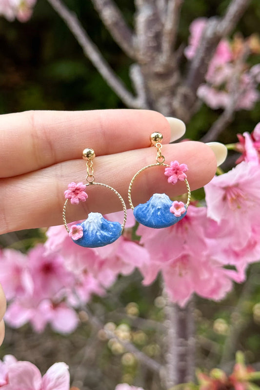 Mt Fuji Earrings (3 Styles)