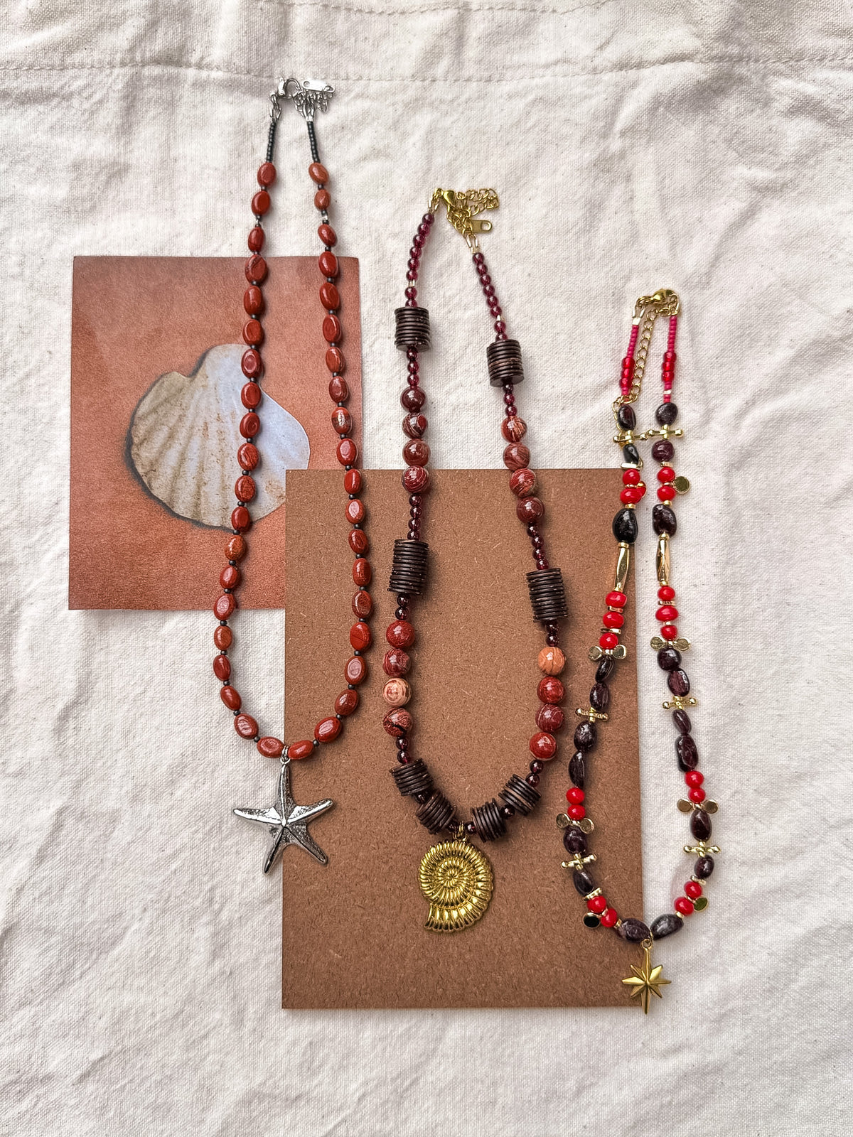 Carmine Necklace (Multiple designs)