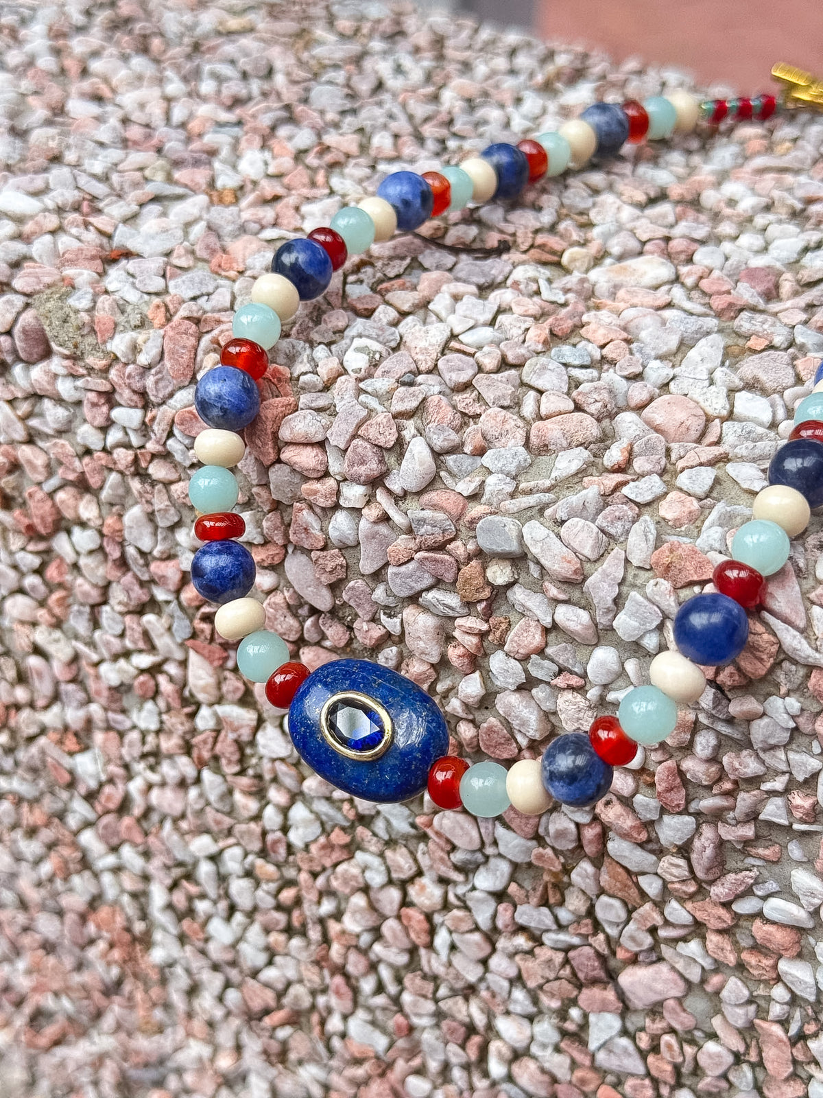 Tribal Colorblock Necklace