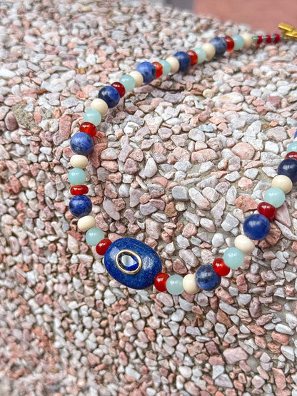Tribal Colorblock Necklace