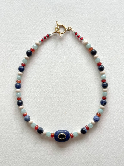 Tribal Colorblock Necklace